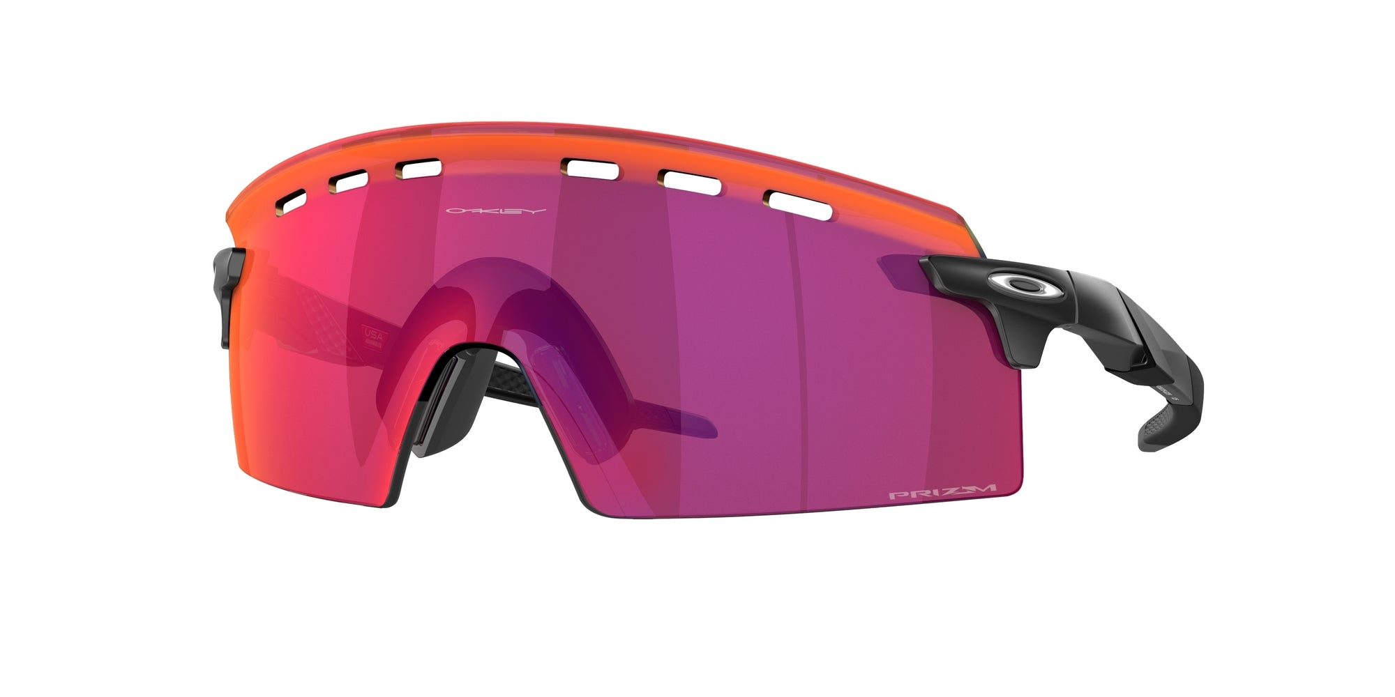 Oakley Uomo Oakley OO9235 ENCODER STRIKE VENTED 923502 Occhiali da sole O_Matter Nero Viola Maschera Normale Prizm