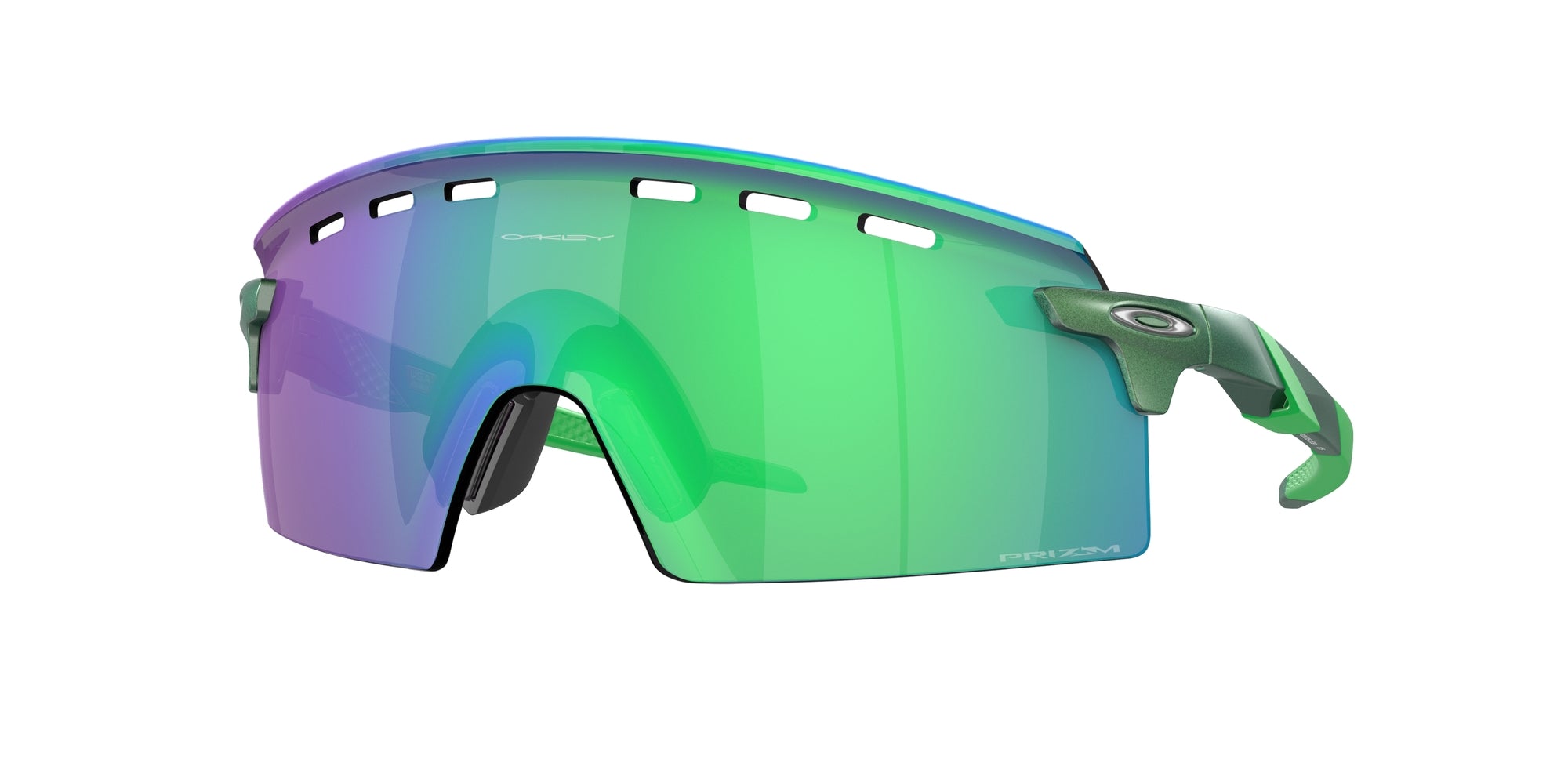 Oakley Uomo Oakley OO9235 ENCODER STRIKE VENTED 923504 Occhiali da sole O_Matter Verde Verde Maschera Normale Prizm
