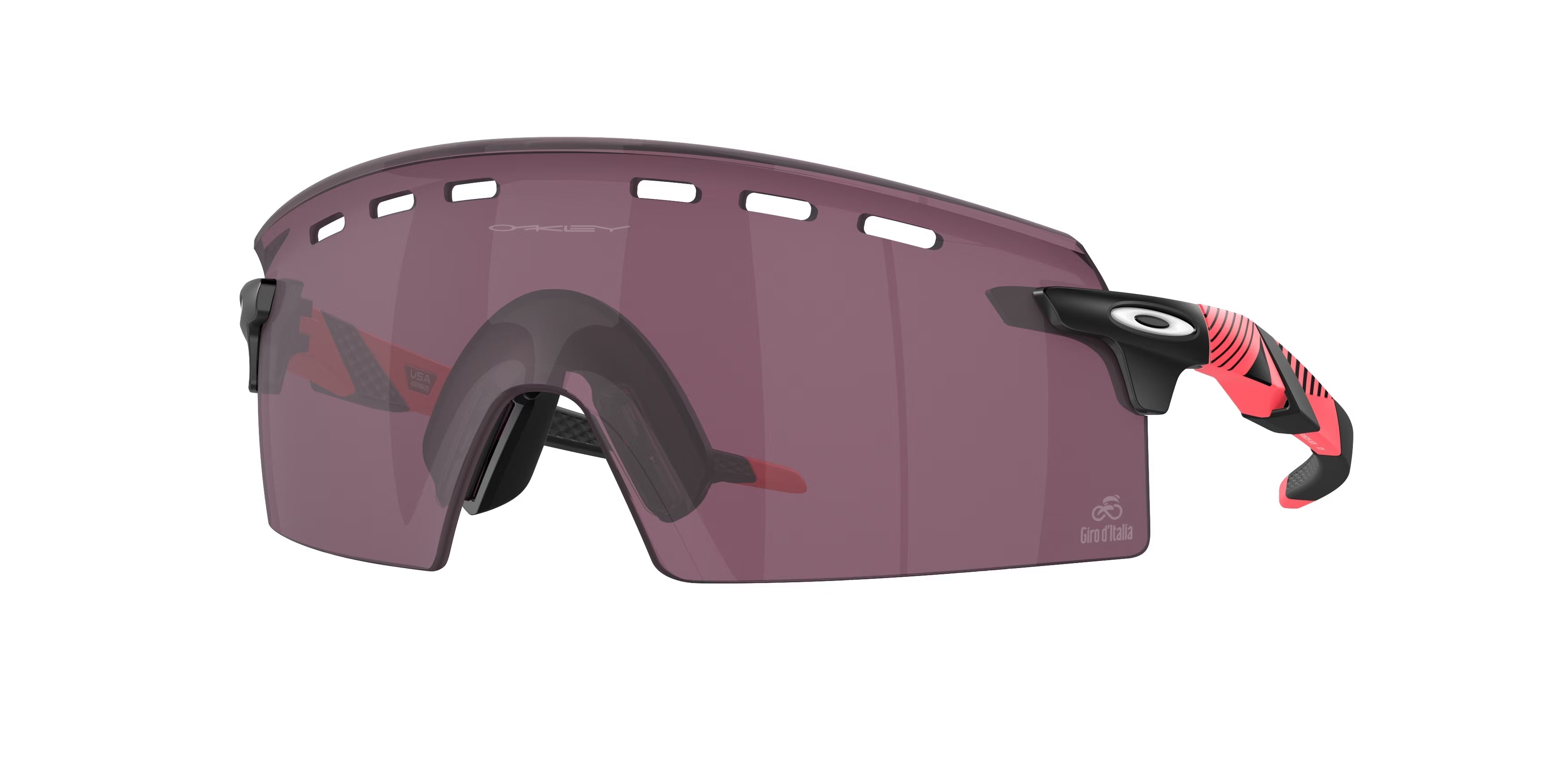 Oakley Uomo Oakley OO9235 ENCODER STRIKE VENTED 923516 Occhiali da sole O_Matter Rosa Grigio Maschera Normale Prizm