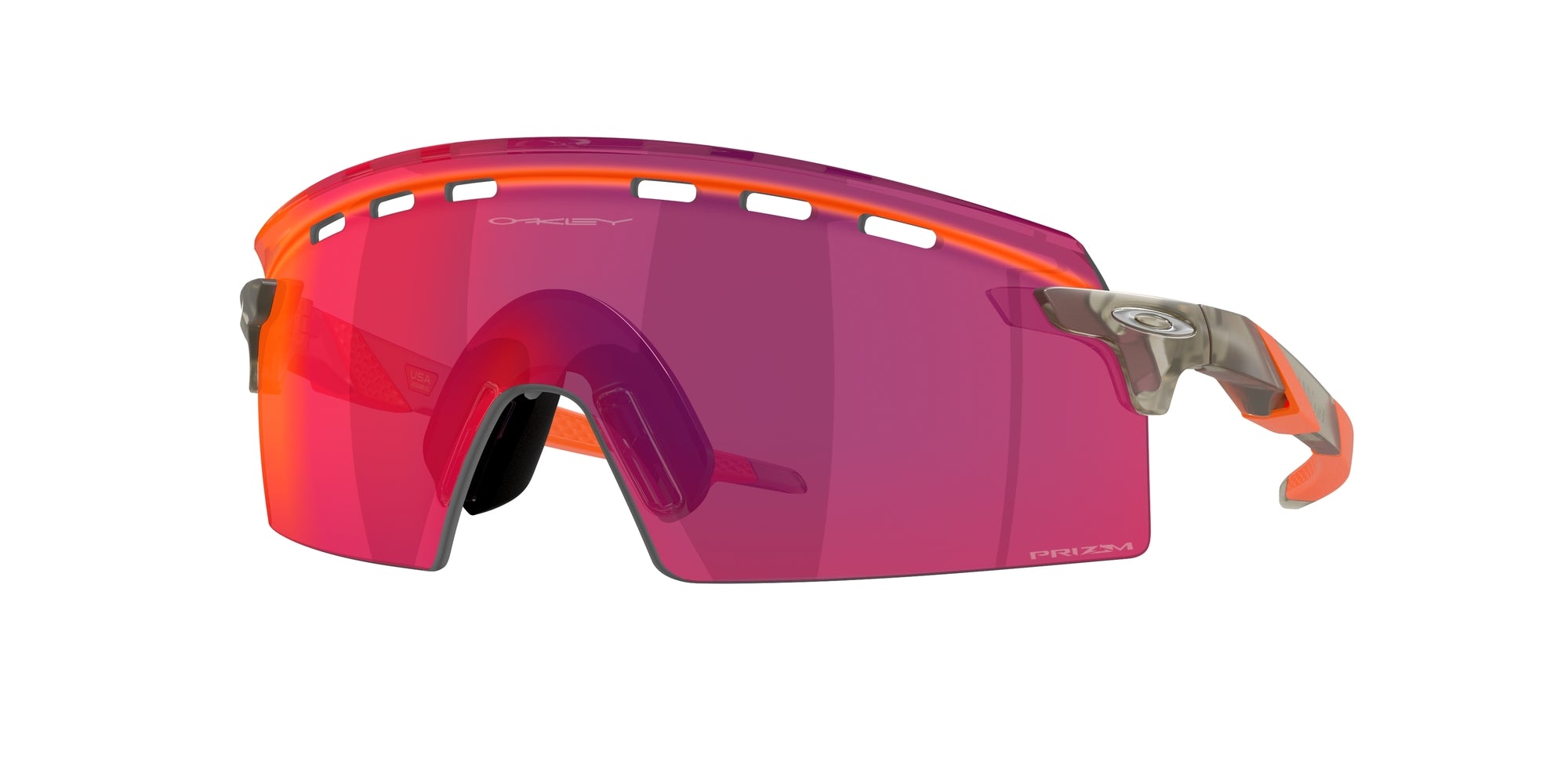 Oakley Uomo Oakley OO9235 ENCODER STRIKE VENTED 923520 Occhiali da sole O_Matter Grigio Viola Maschera Normale