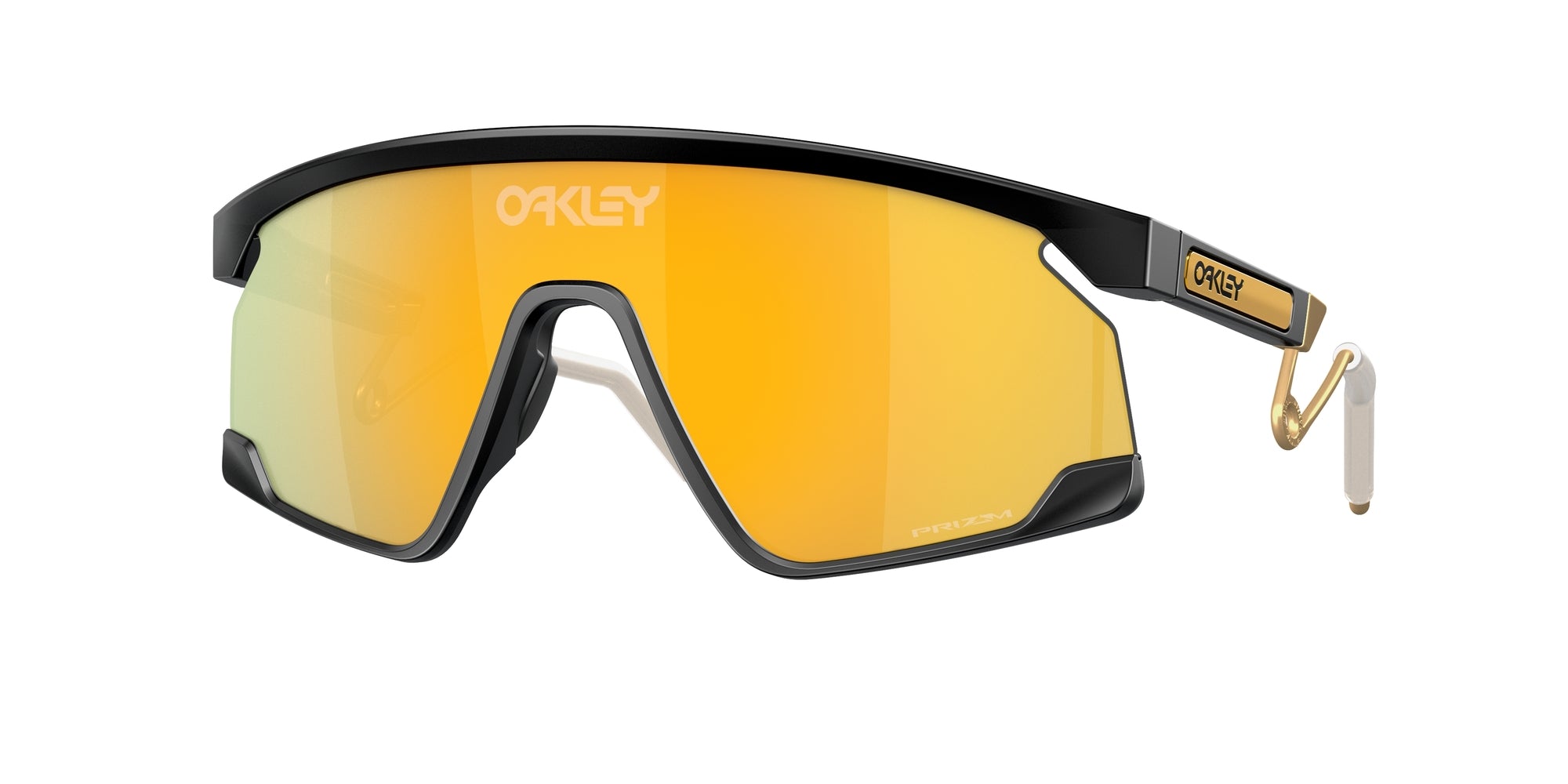 Oakley Uomo Oakley OO9237 BXTR METAL 923701 Occhiali da sole O_Matter Nero Oro Maschera Normale Prizm