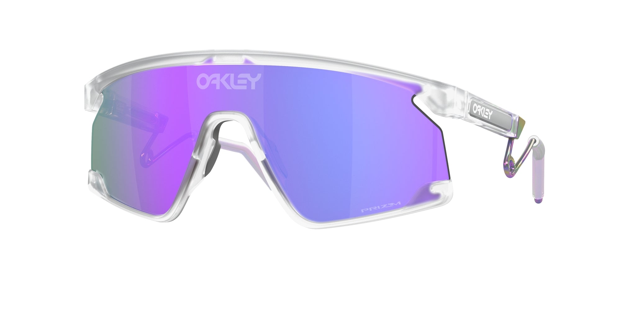Oakley Uomo Oakley OO9237 BXTR METAL 923702 Occhiali da sole O_Matter Trasparente Viola Maschera Normale Prizm