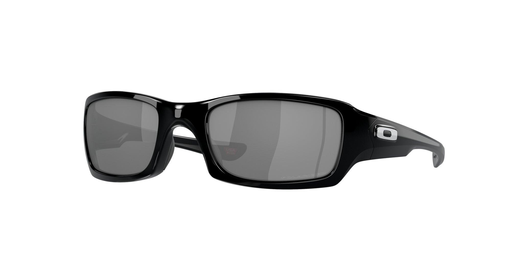 Oakley Uomo Oakley OO9238 FIVES SQUARED 923806 Occhiali da sole O_Matter Nero Grigio Squadrata Polarizzata Prizm Iridium