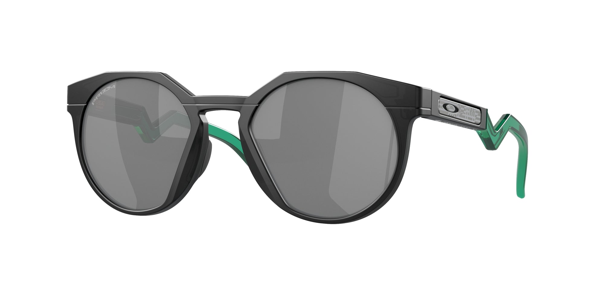 Oakley Uomo Oakley OO9242 HSTN 924210 Occhiali da sole O_Matter Nero Grigio Rotonda Normale Prizm