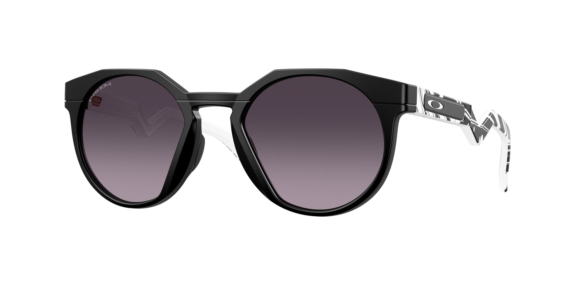 Oakley Uomo Oakley OO9242 HSTN 924212 Occhiali da sole O_Matter Nero Grigio Rotonda Normale