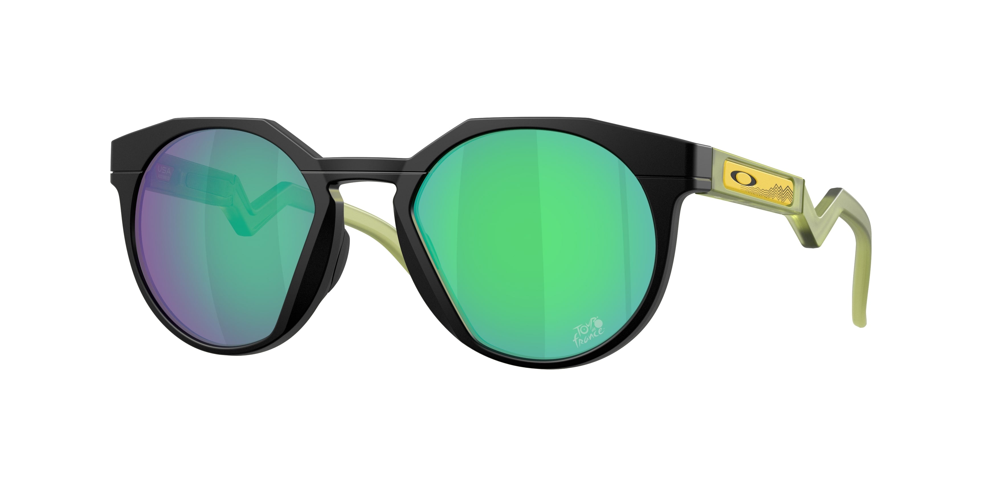 Oakley Uomo Oakley OO9242 HSTN 924222 Occhiali da sole O_Matter Nero Verde Rotonda Normale Oakley Uomo Oakley OO9242 HSTN 924222 Occhiali da sole O_Matter Nero Verde Rotonda Normale