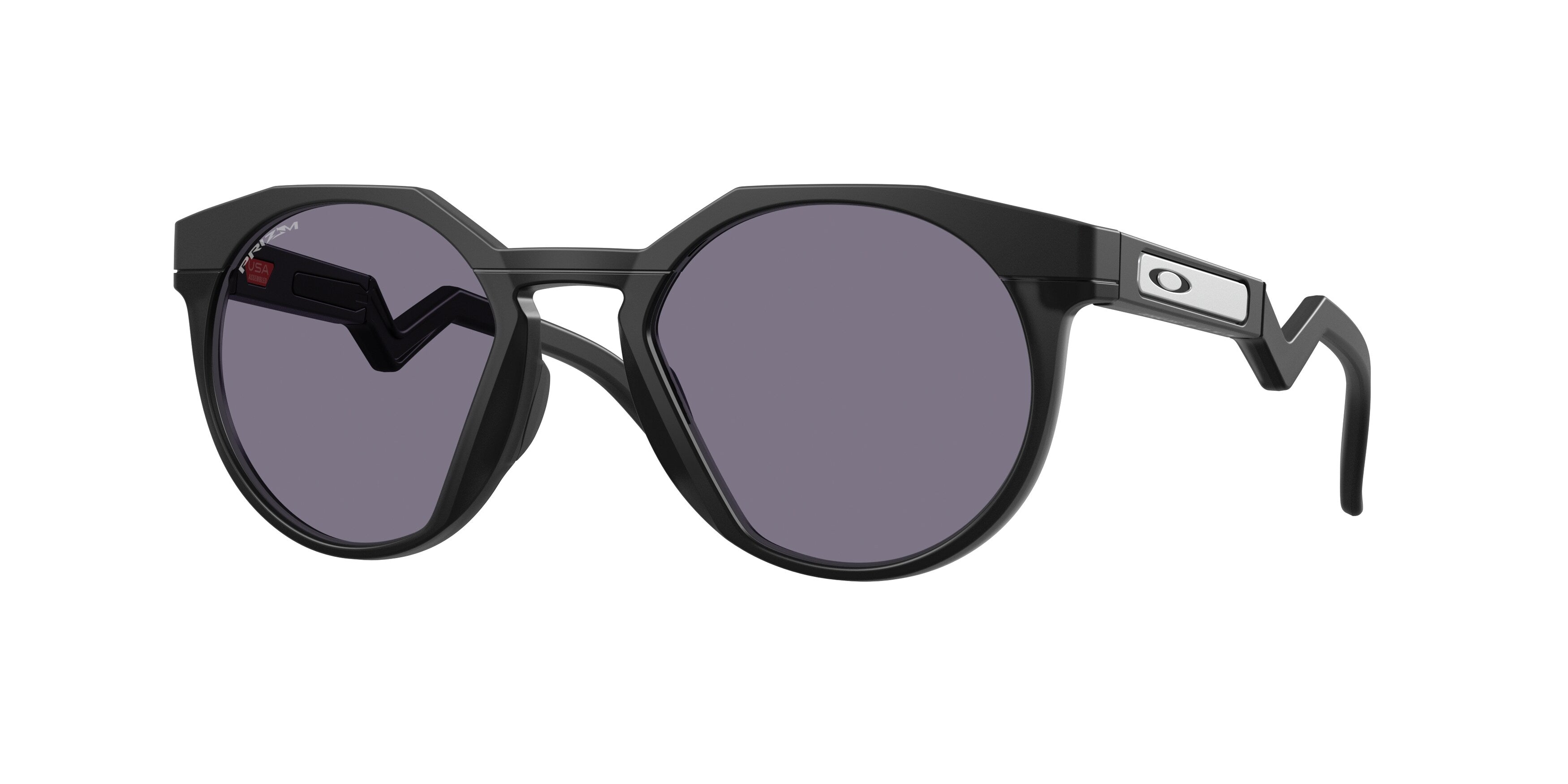 Oakley Uomo Oakley OO9242 HSTN 924226 Occhiali da sole O_Matter Nero Grigio Rotonda Normale