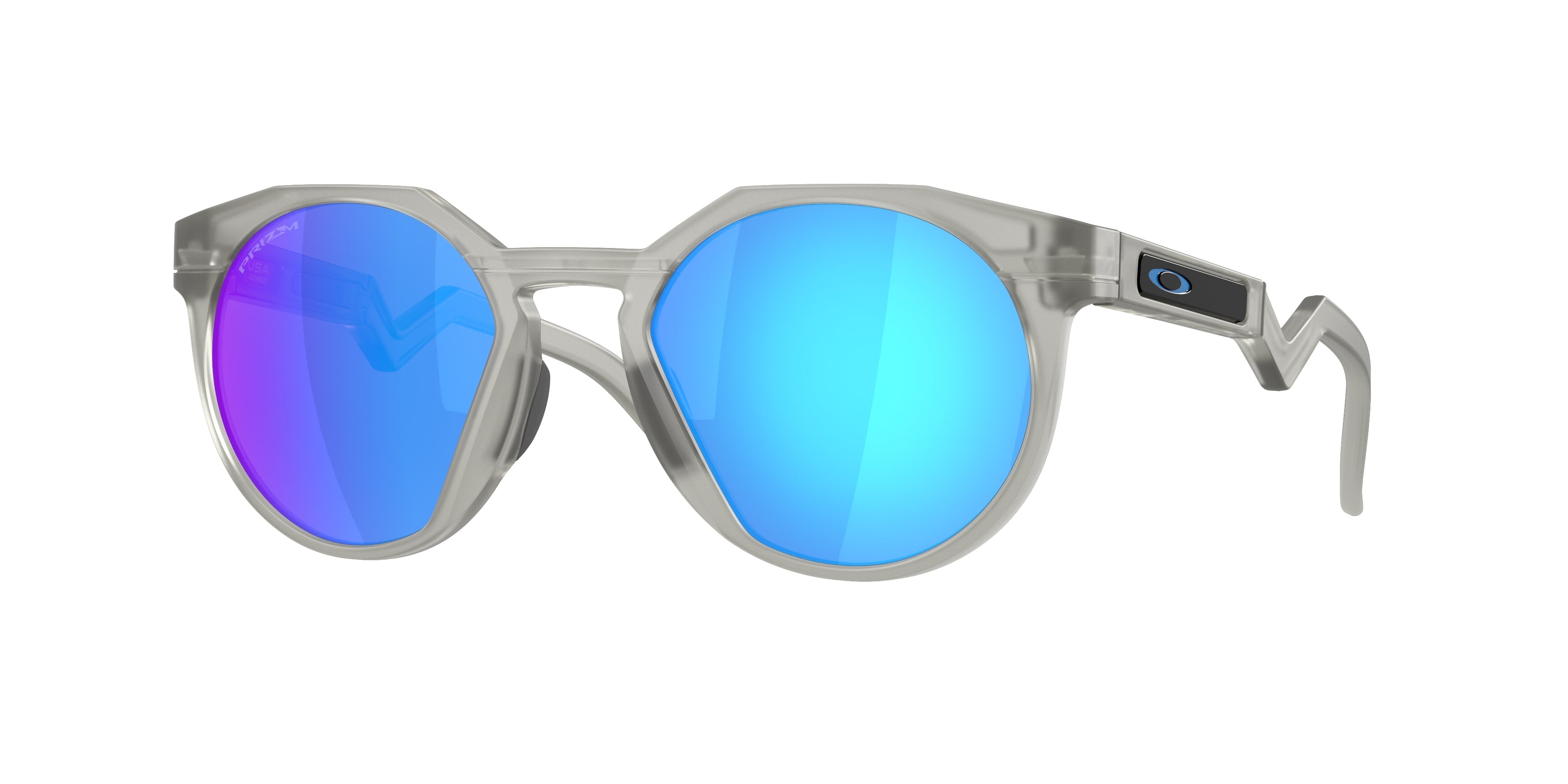Oakley Uomo Oakley OO9242 HSTN 924227 Occhiali da sole O_Matter Grigio Blu Rotonda Normale