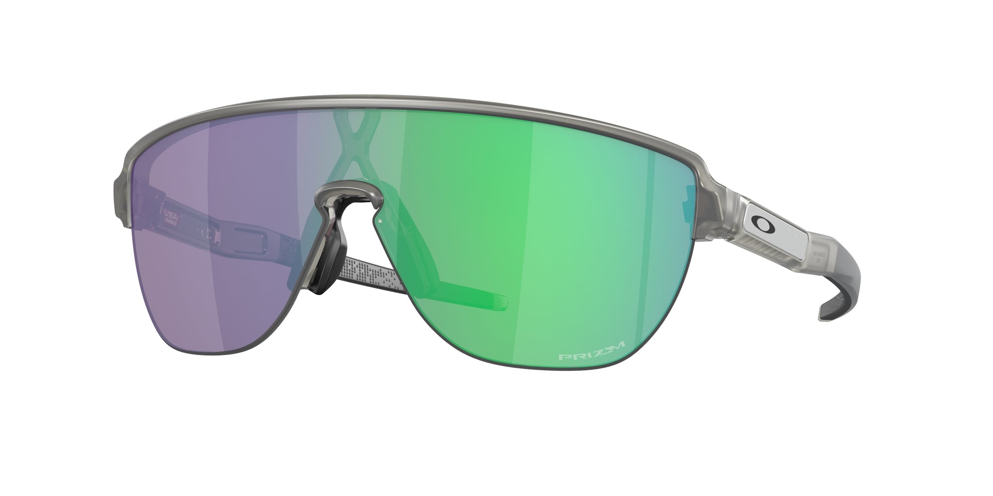Oakley Uomo Oakley OO9248 CORRIDOR 924814 Occhiali da sole O_Matter Grigio Verde Maschera Normale Prizm