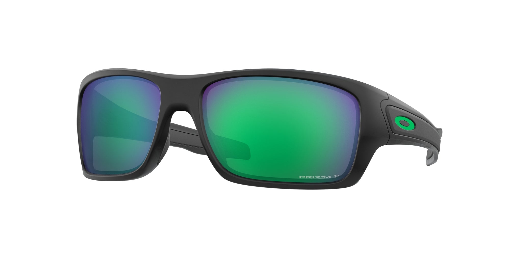 Oakley Uomo Oakley OO9263 TURBINE 926345 Occhiali da sole O_Matter Nero Verde Squadrata Polarizzata Prizm