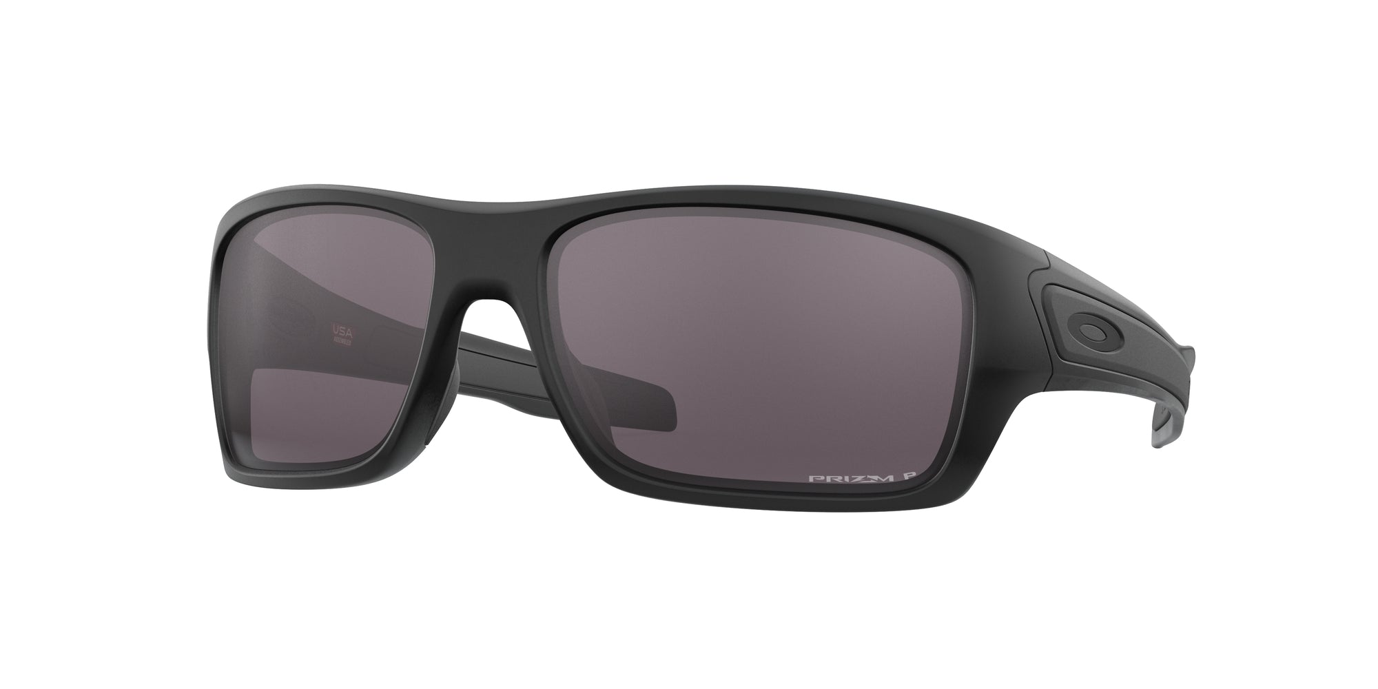 Oakley Uomo Oakley OO9263 TURBINE 926362 Occhiali da sole O_Matter Nero Grigio Squadrata Polarizzata Prizm