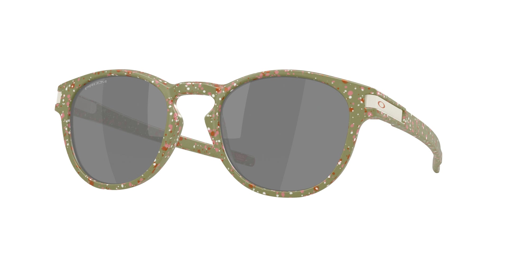 Oakley Uomo Oakley OO9265 LATCH 926572 Occhiali da sole O_Matter Verde Grigio Rotonda Normale