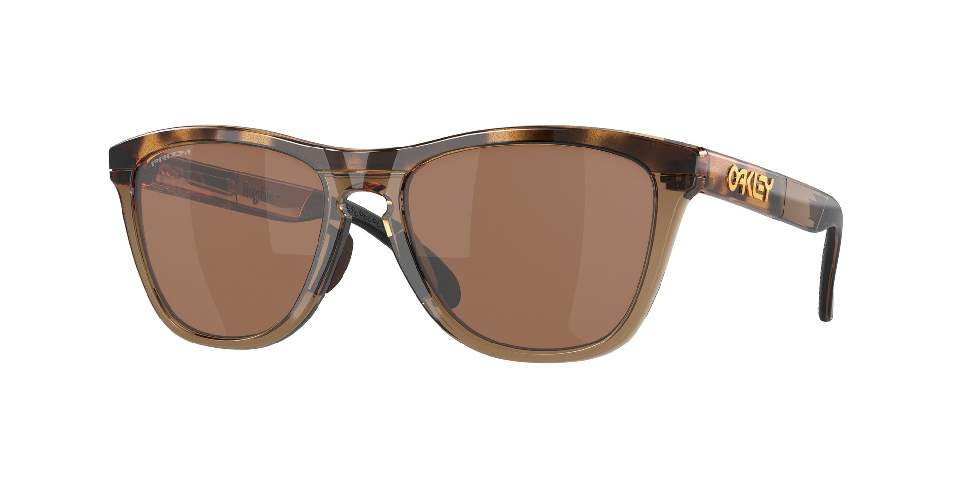 Oakley Uomo Oakley OO9284 FROGSKINS RANGE 928407 Occhiali da sole O_Matter Marrone Marrone Rotonda Polarizzata Prizm