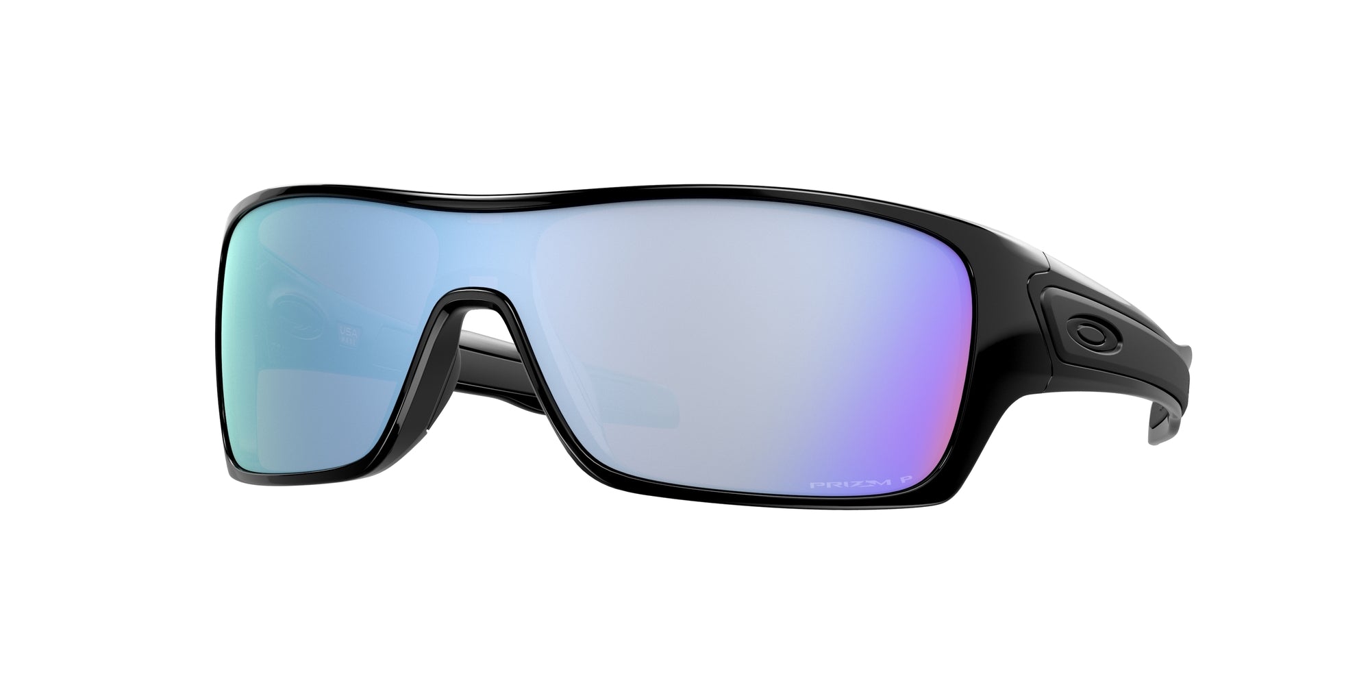 Oakley Uomo Oakley OO9307 TURBINE ROTOR 930708 Occhiali da sole O_Matter Nero Blu Maschera Polarizzata Prizm