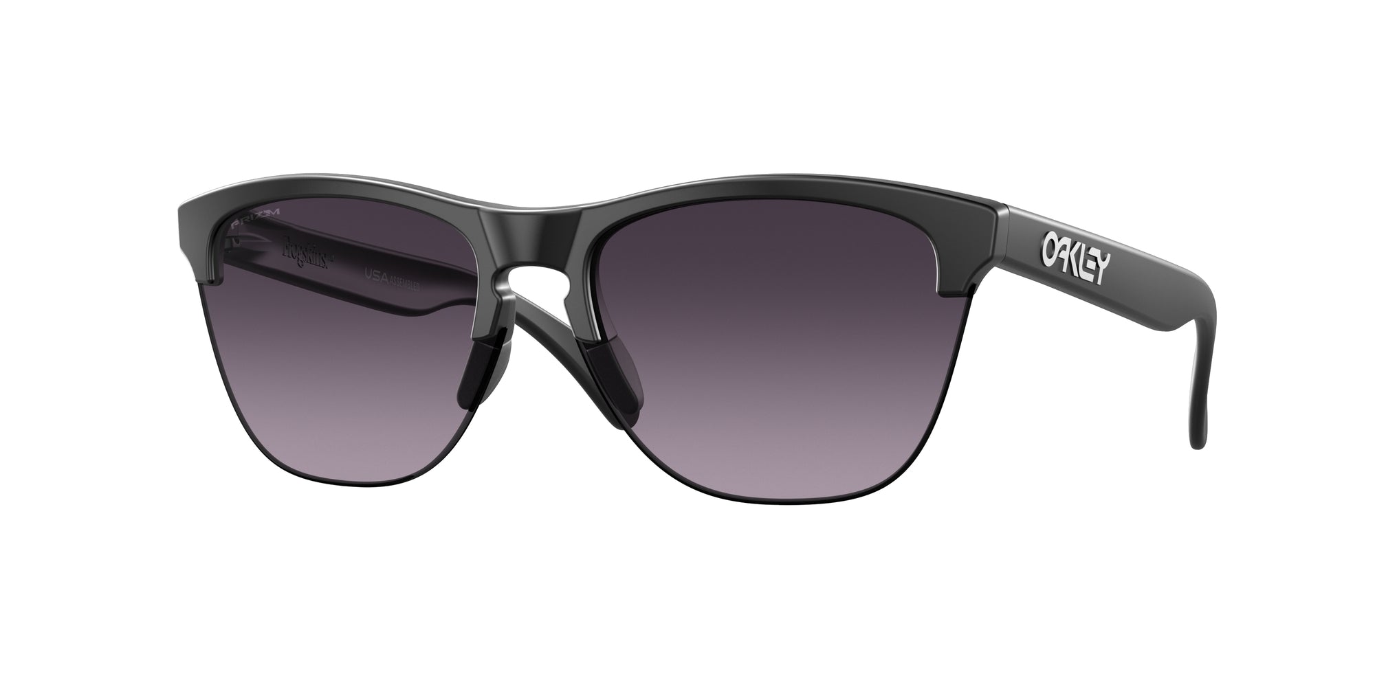 Oakley Uomo Oakley OO9374 FROGSKINS LITE 937449 Occhiali da sole O_Matter Nero Grigio Rotonda Normale Sfumato Oakley Uomo Oakley OO9374 FROGSKINS LITE 937449 Occhiali da sole O_Matter Nero Grigio Rotonda Normale Sfumato