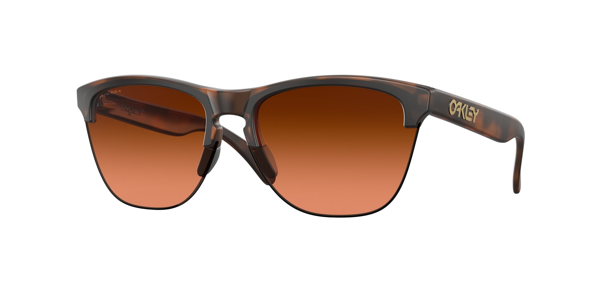 Oakley Uomo Oakley OO9374 FROGSKINS LITE 937450 Occhiali da sole O_Matter Marrone Marrone Rotonda Normale Sfumato