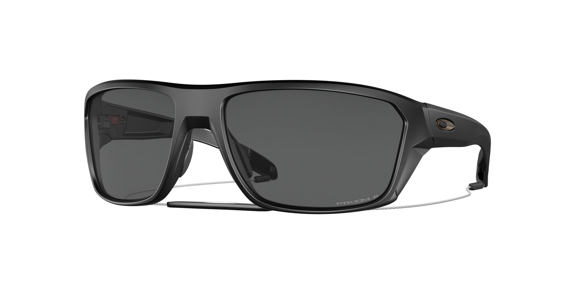 Oakley Uomo Oakley OO9416 SPLIT SHOT 941624 Occhiali da sole O_Matter Nero Grigio Squadrata Polarizzata Prizm