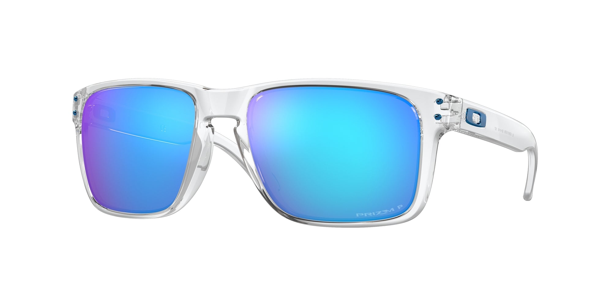 Oakley Uomo Oakley OO9417 HOLBROOK XL 941707 Occhiali da sole O_Matter Trasparente Blu Squadrata Polarizzata Prizm