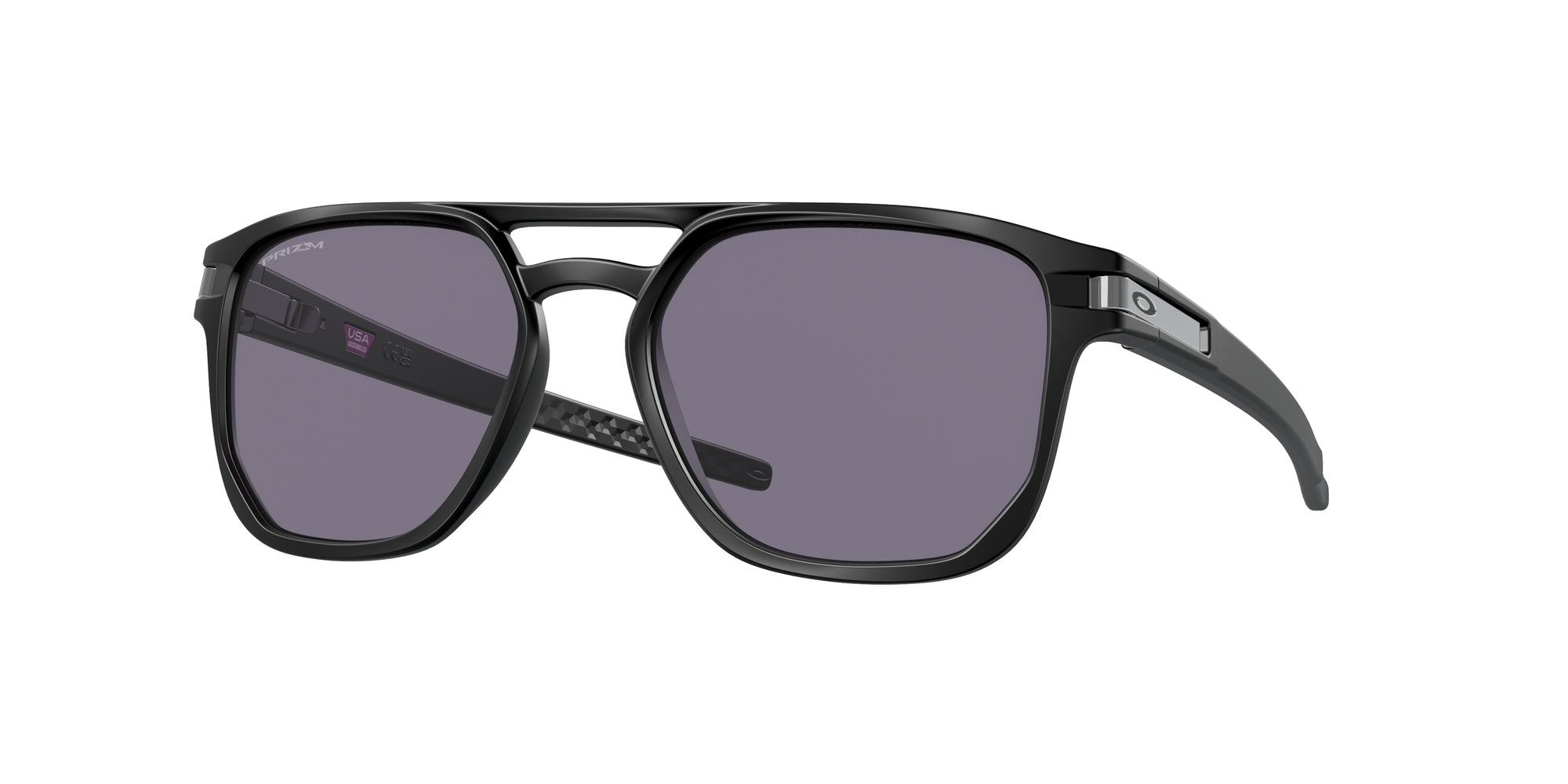 Oakley Uomo Oakley OO9436 LATCH BETA 943601 Occhiali da sole O_Matter Nero Grigio Squadrata Normale Prizm