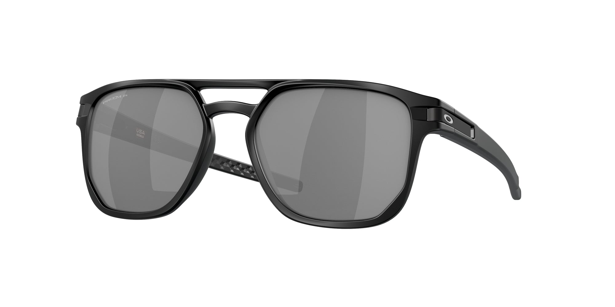 Oakley Uomo Oakley OO9436 LATCH BETA 943605 Occhiali da sole O_Matter Nero Grigio Squadrata Polarizzata Prizm