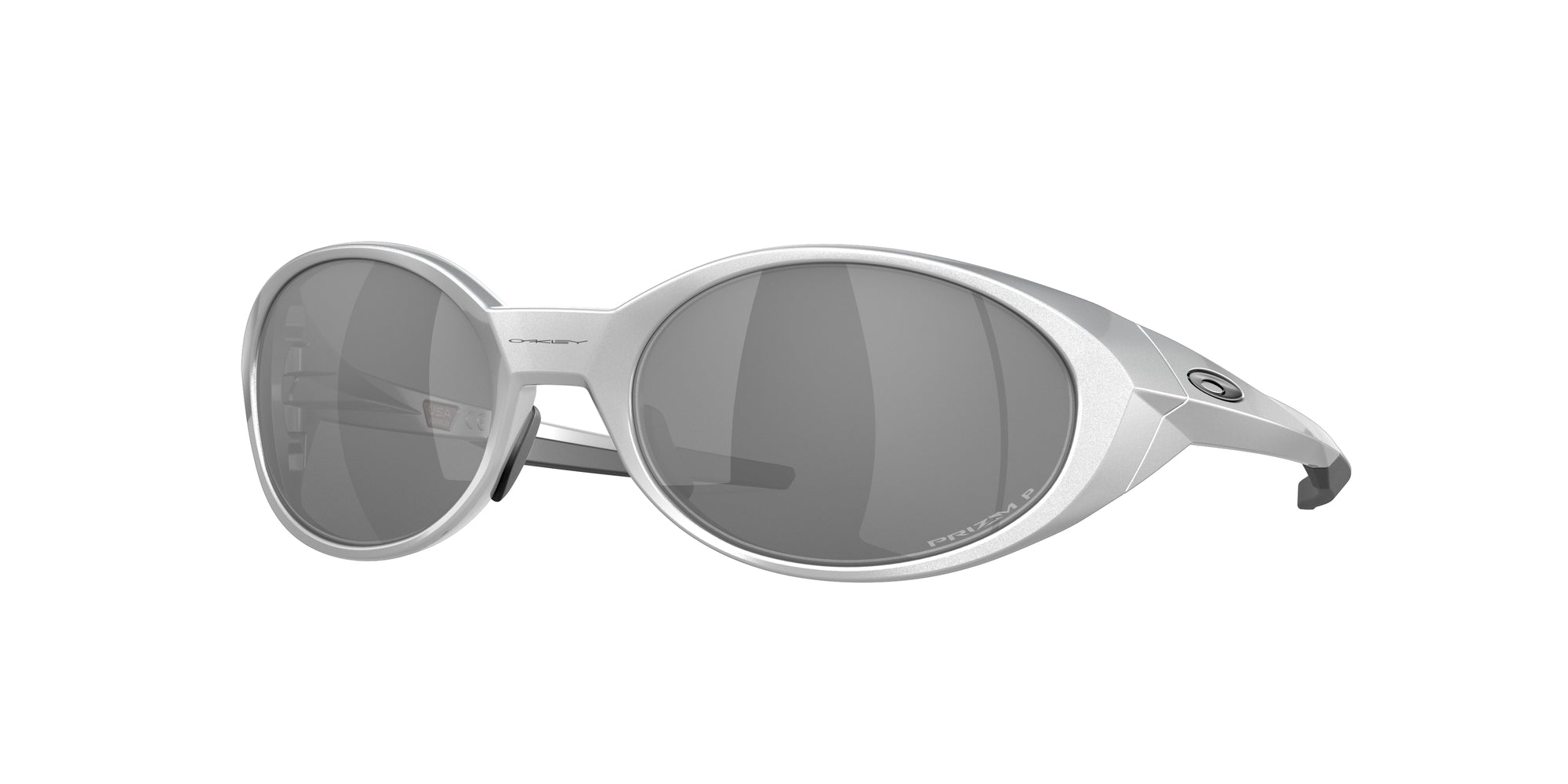Oakley Uomo Oakley OO9438 EYEJACKET REDUX 943805 Occhiali da sole O_Matter Argento Grigio Squadrata Polarizzata Prizm