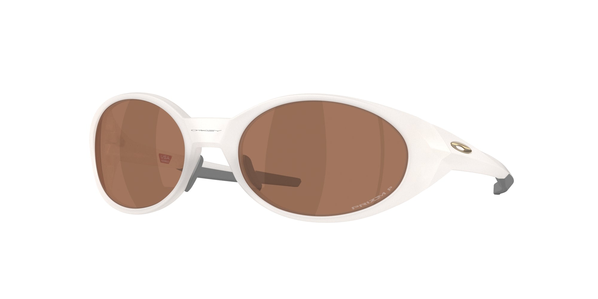 Oakley Uomo Oakley OO9438 EYEJACKET REDUX 943824 Occhiali da sole O_Matter Bianco Marrone Squadrata Polarizzata