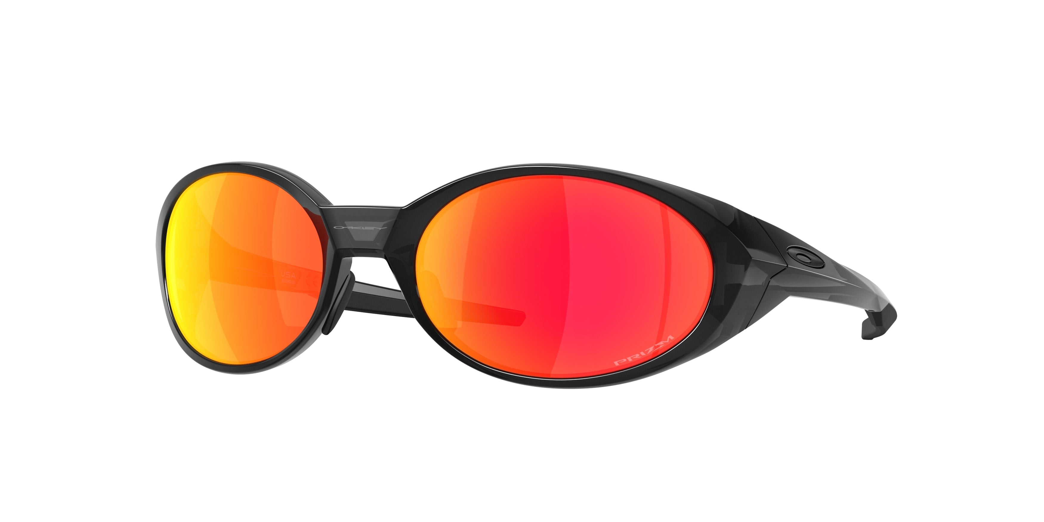 Oakley Uomo Oakley OO9438 EYEJACKET REDUX 943846 Occhiali da sole O_Matter Nero Rosso Squadrata Normale