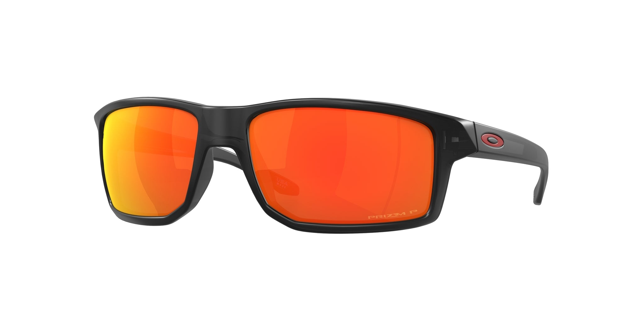 Oakley Uomo Oakley OO9449 GIBSTON 944905 Occhiali da sole O_Matter Nero Rosso Squadrata Polarizzata Prizm