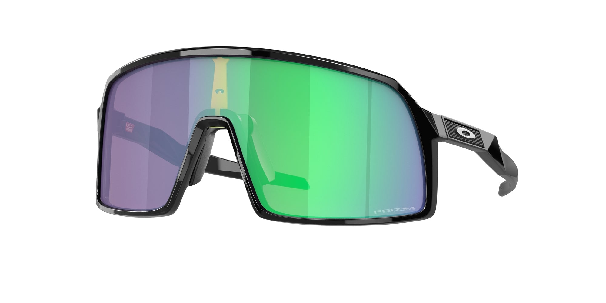 Oakley Uomo Oakley OO9462 SUTRO S 946206 Occhiali da sole O_Matter Nero Verde Maschera Normale Prizm