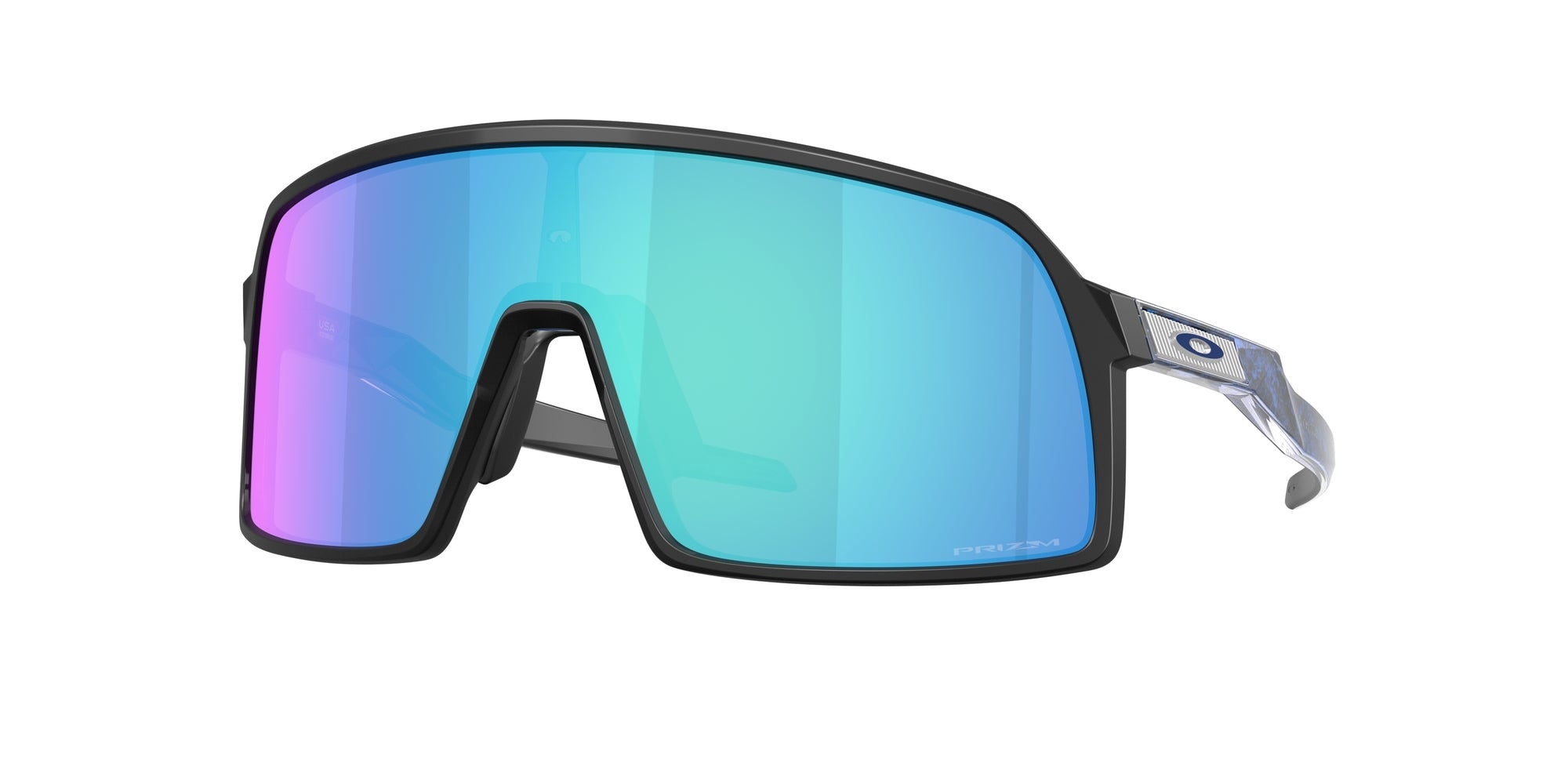Oakley Uomo Oakley OO9462 SUTRO S 946214 Occhiali da sole O_Matter Nero Blu Maschera Normale