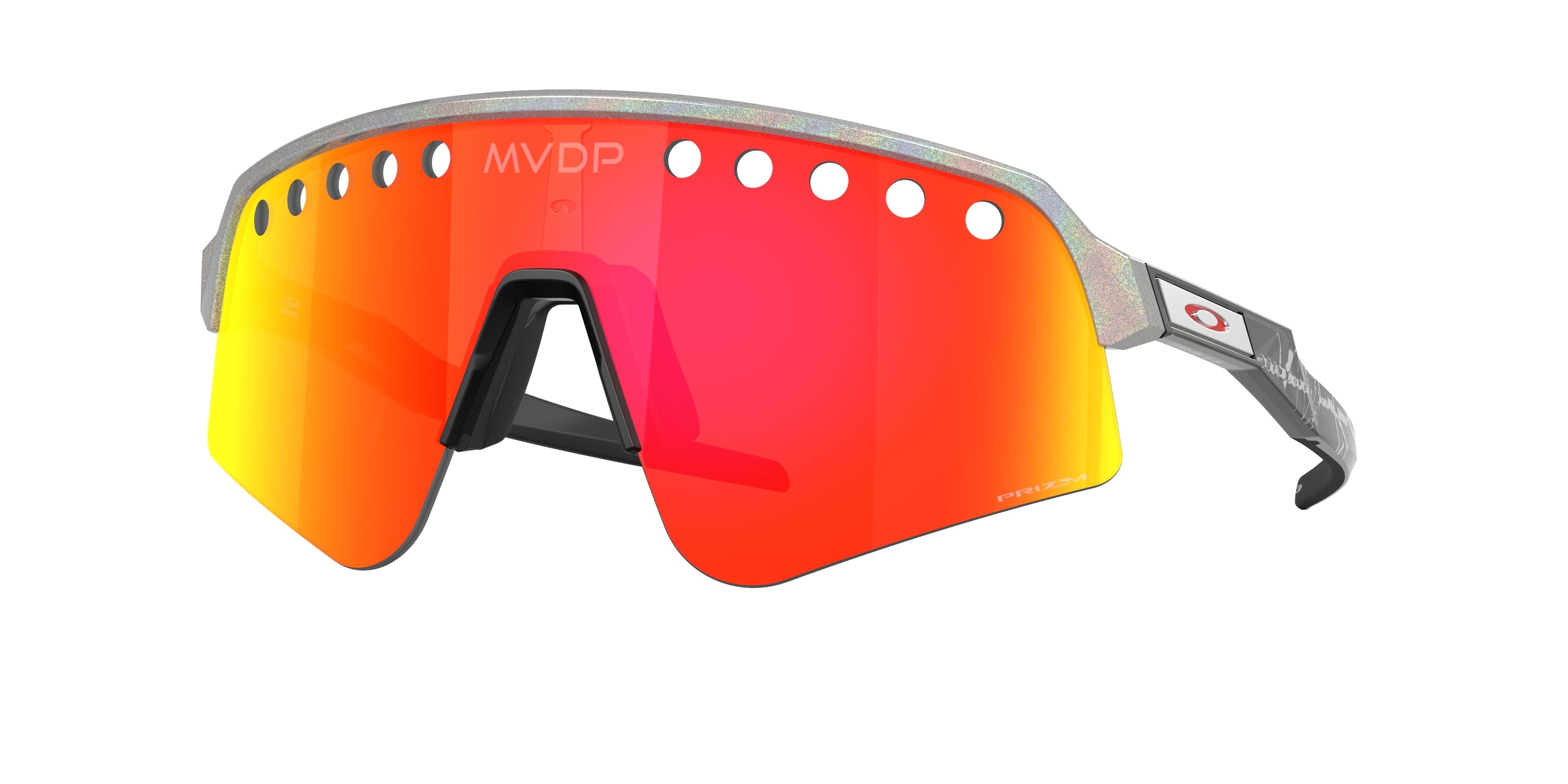 Oakley Uomo Oakley OO9465 SUTRO LITE SWEEP 946540 Occhiali da sole O_Matter Argento Rosso Maschera Normale