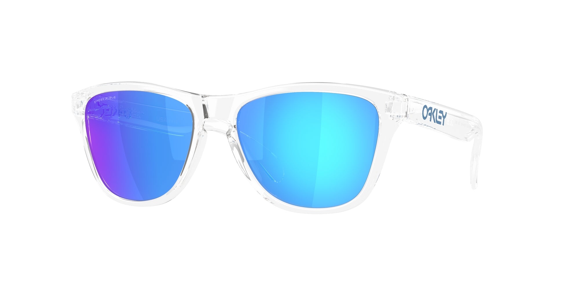 Oakley Uomo Oakley OO9508 FROGSKINS S 950801 Occhiali da sole O_Matter Trasparente Blu Rotonda Normale
