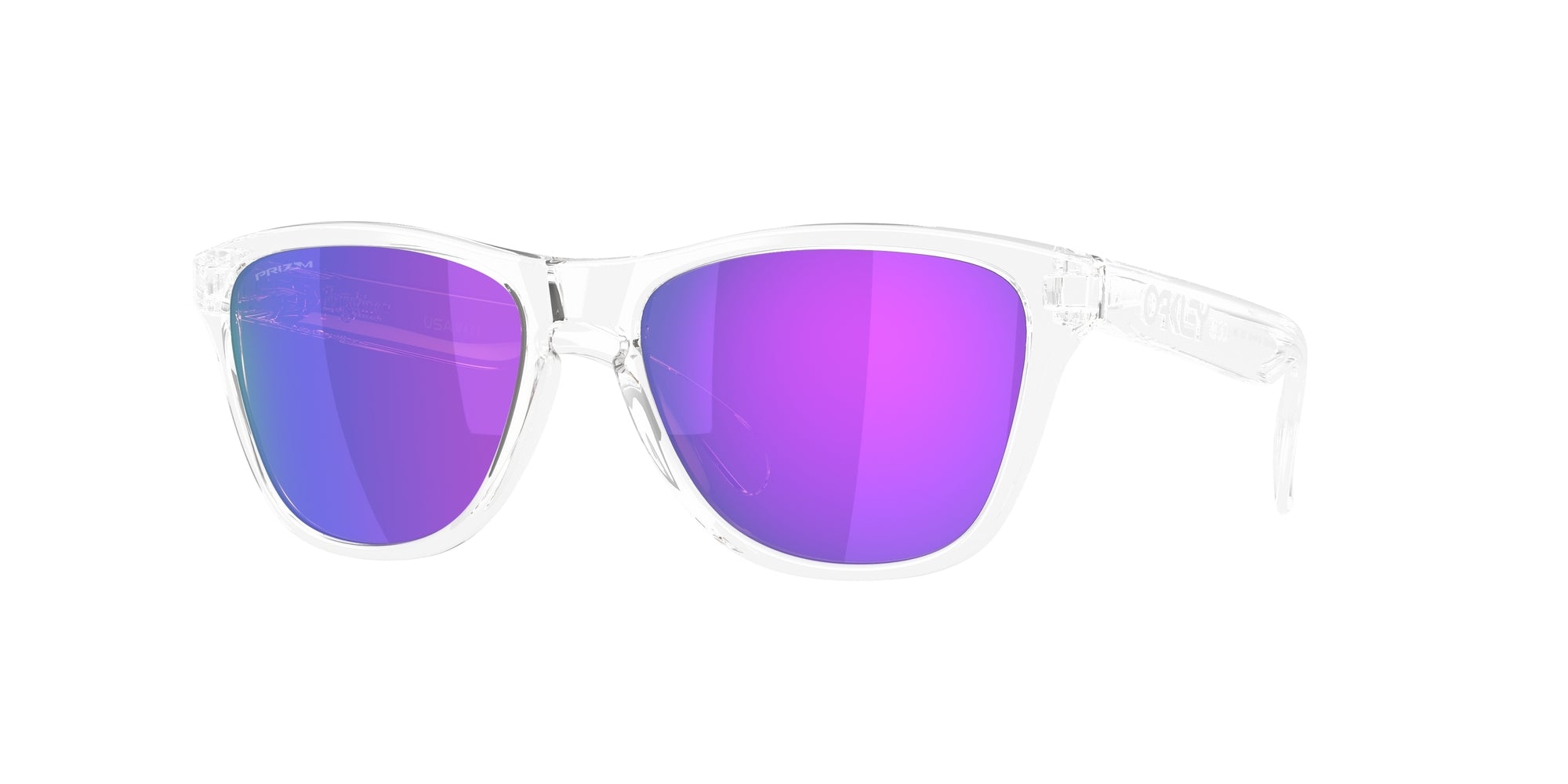 Oakley Uomo Oakley OO9508 FROGSKINS S 950802 Occhiali da sole O_Matter Trasparente Viola Rotonda Normale