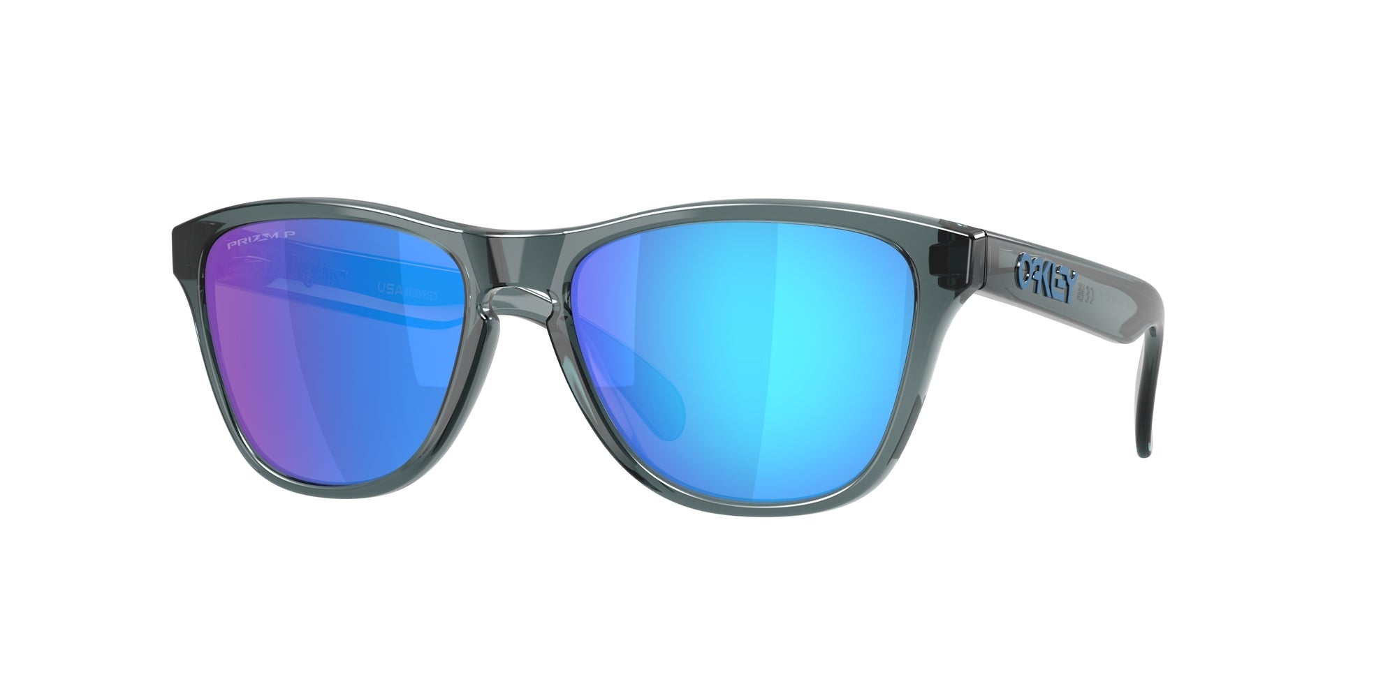 Oakley Uomo Oakley OO9508 FROGSKINS S 950805 Occhiali da sole O_Matter Nero Blu Rotonda Polarizzata Oakley Uomo Oakley OO9508 FROGSKINS S 950805 Occhiali da sole O_Matter Nero Blu Rotonda Polarizzata
