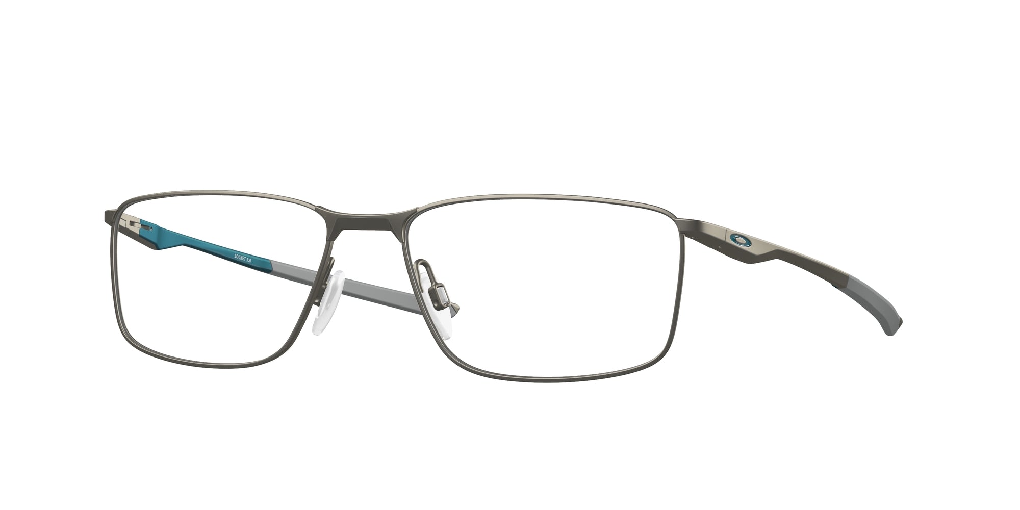 Oakley Uomo Oakley OX3217 SOCKET 5.0 321715 Montature da vista Metallo Grigio Squadrata Normale Oakley Uomo Oakley OX3217 SOCKET 5.0 321715 Montature da vista Metallo Grigio Squadrata Normale