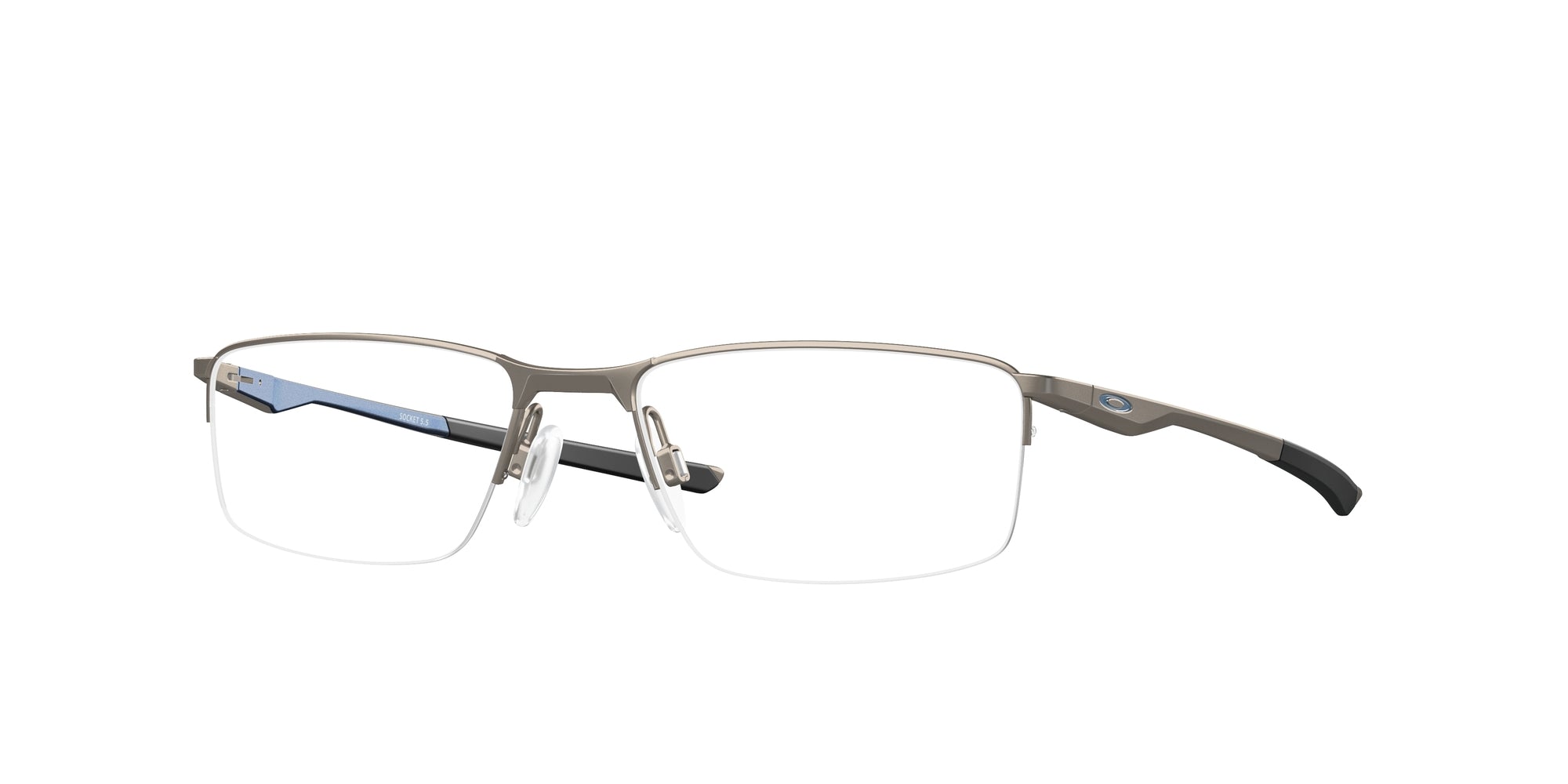 Oakley Uomo Oakley OX3218 SOCKET 5.5 321813 Montature da vista Metallo Grigio Squadrata Normale Oakley Uomo Oakley OX3218 SOCKET 5.5 321813 Montature da vista Metallo Grigio Squadrata Normale