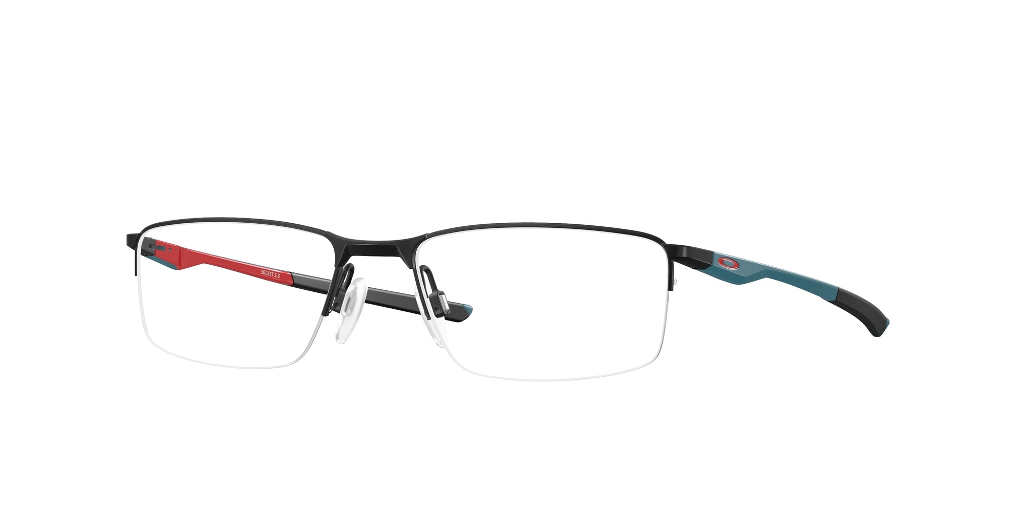 Oakley Uomo Oakley OX3218 SOCKET 5.5 321814 Montature da vista Metallo Nero Squadrata Normale Oakley Uomo Oakley OX3218 SOCKET 5.5 321814 Montature da vista Metallo Nero Squadrata Normale