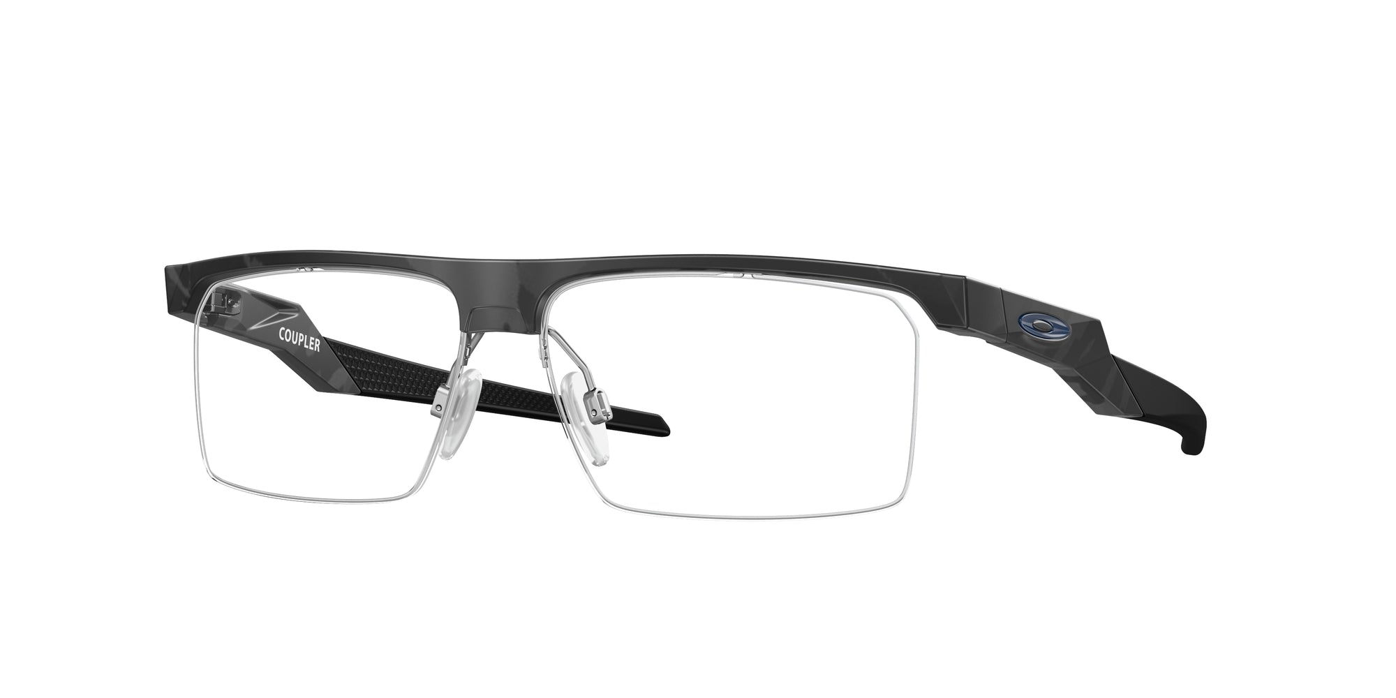 Oakley Uomo Oakley OX8053 COUPLER 805304 Montature da vista O_Matter Nero Trasparente Squadrata Normale