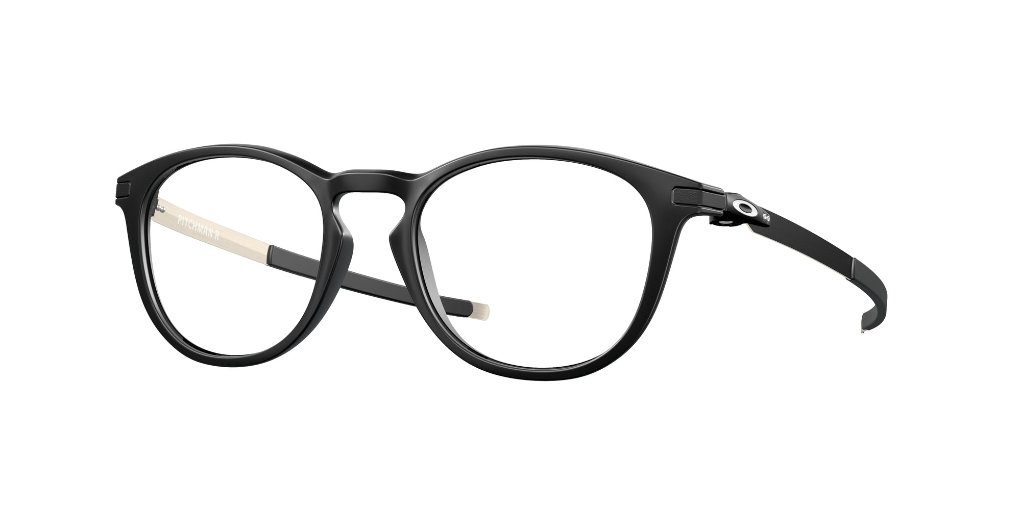 Oakley Uomo Oakley OX8105 Pitchman r 810501 Montature da vista Plastica Nero Rotonda