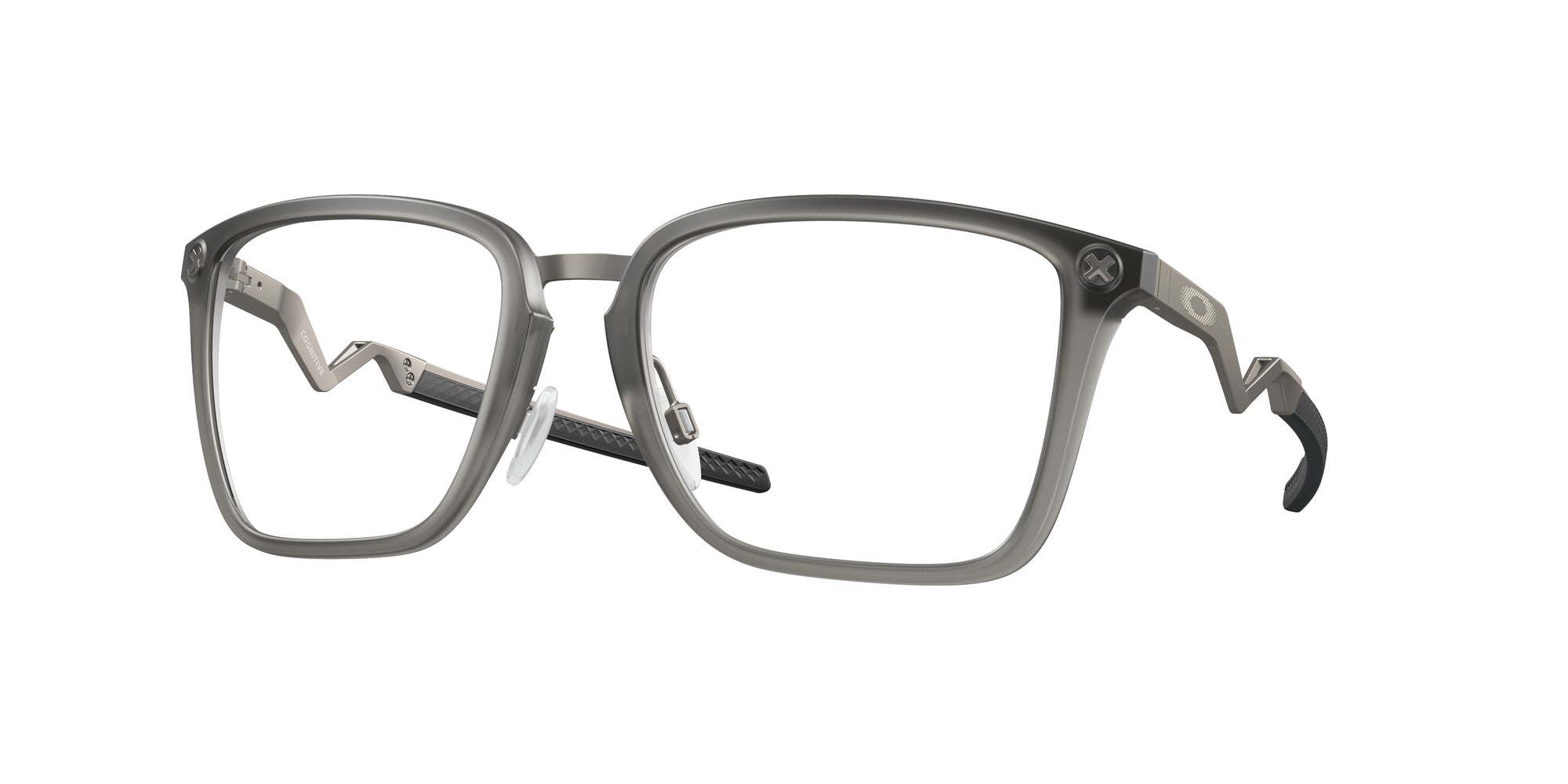 Oakley Uomo Oakley OX8162 COGNITIVE 816202 Montature da vista Titanio Grigio Squadrata Normale