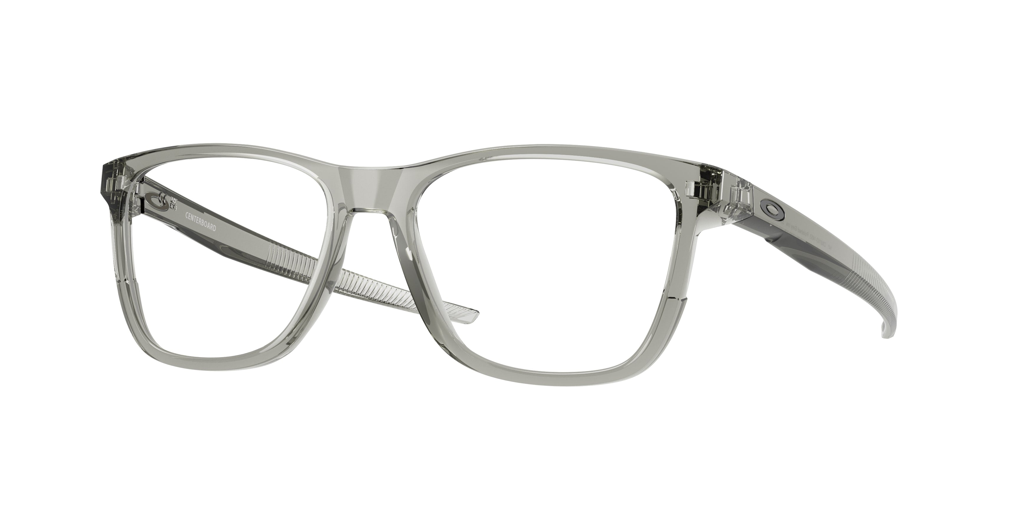 Oakley Uomo Oakley OX8163 CENTERBOARD 816314 Montature da vista O_Matter Grigio Trasparente Rotonda Normale