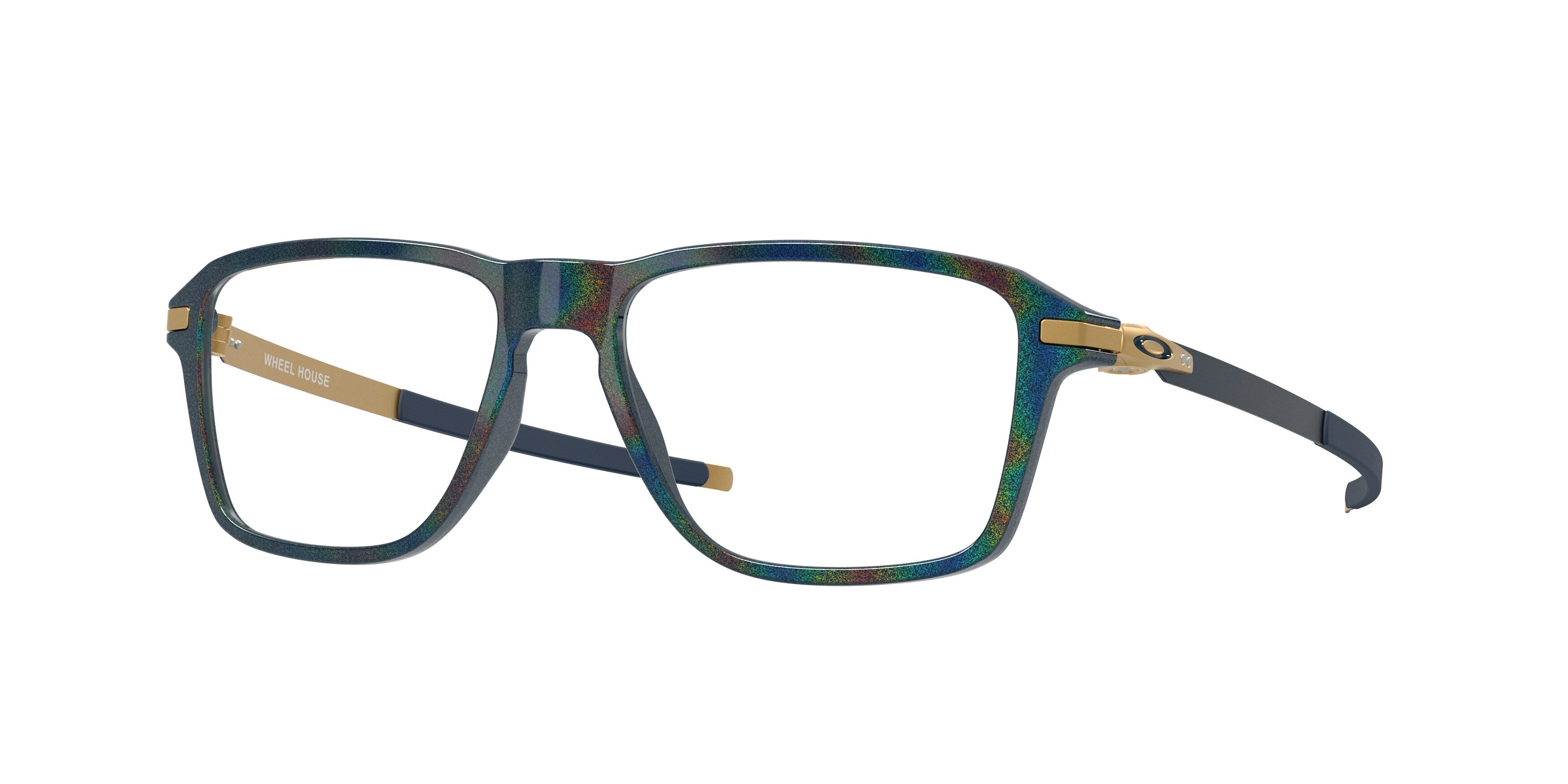Oakley Uomo Oakley OX8166 WHEEL HOUSE 816609 Montature da vista O_Matter Blu Squadrata Normale