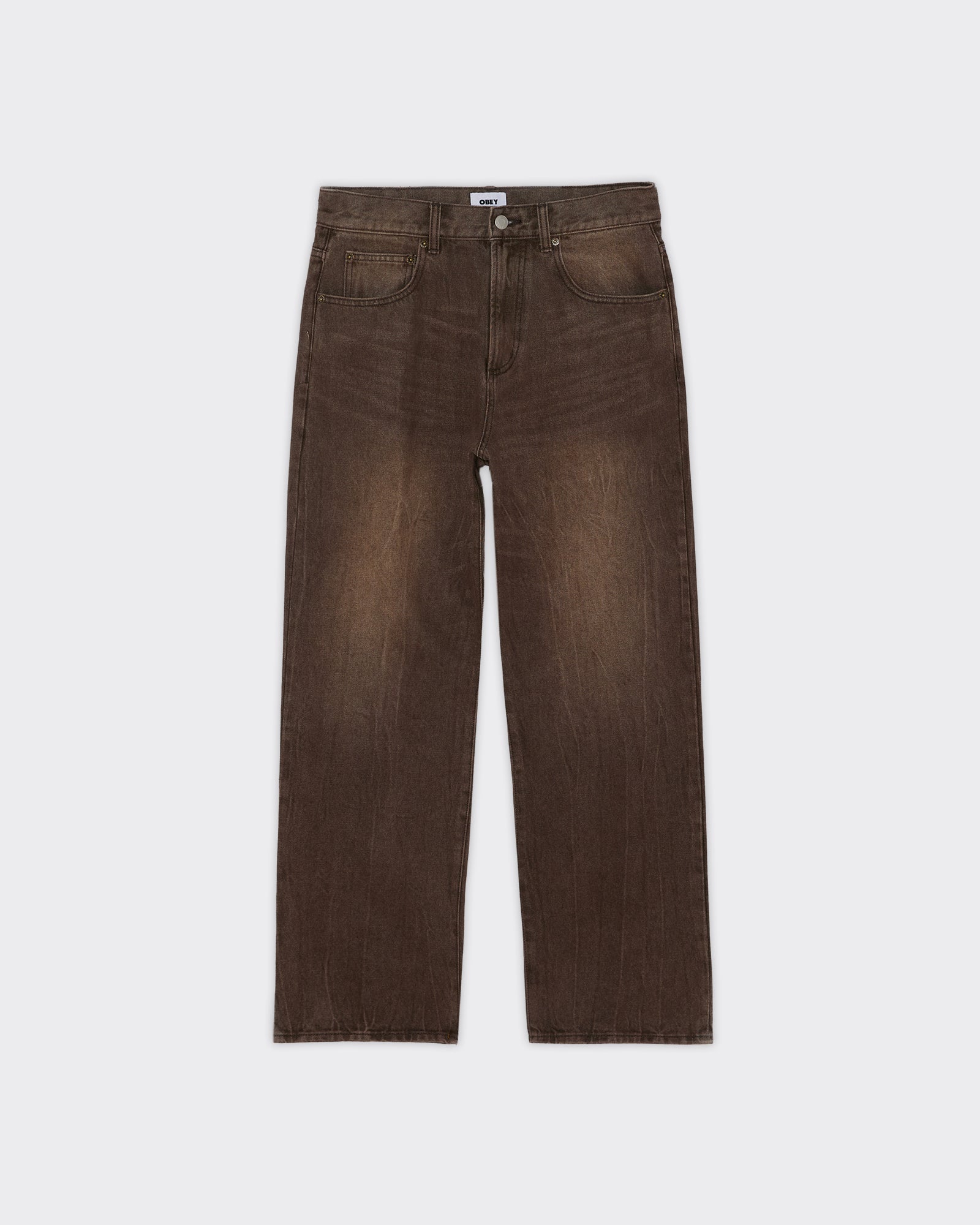 Obey Jeans Nelson Straight Leg Denim Vintage Archive Wren