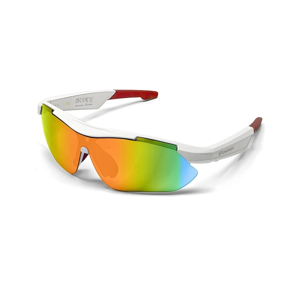 Occhiali Bluetooth Energy Sistem TrackVibe Sport Music - Filtro anti luce blu e protezione UV400 - Riproduzione musicale - Microfono e assistente vocale - IPX5 - Controllo touch - Durata della batteria di 5 ore - Bianco Occhiali Bluetooth Energy Sistem TrackVibe Sport Music - Filtro anti luce blu e protezione UV400 - Riproduzione musicale - Microfono e assistente vocale - IPX5 - Controllo touch - Durata della batteria di 5 ore - Bianco