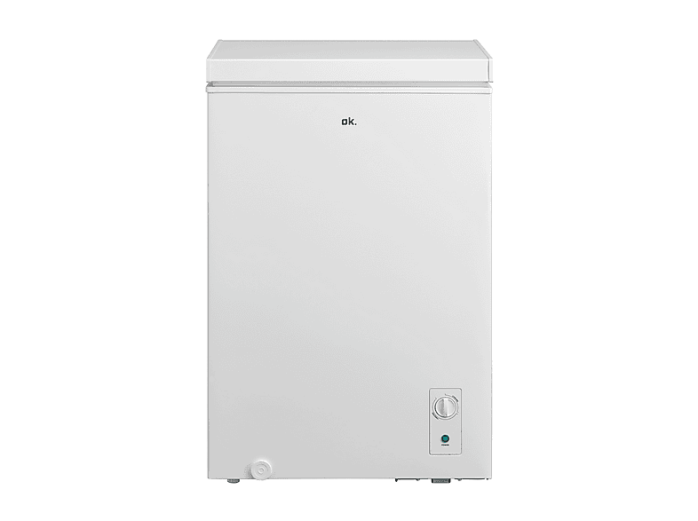 OK OFZ 161 E W Chest Freezer Congelatore pozzo, Capacità netta 99 l, dimensioni: L 55 cm, A 85 P 45 Rumorosità 38 dB(A), Classe