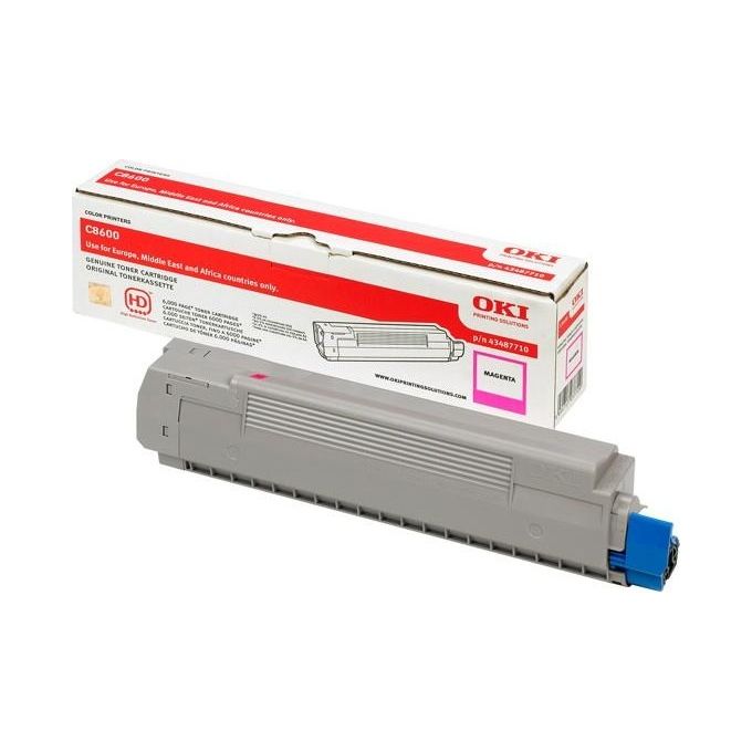 OKI 1323991 Cartuccia Toner Magenta Resa 6000 pagine per OKI C8600 C8800 colore Magenta