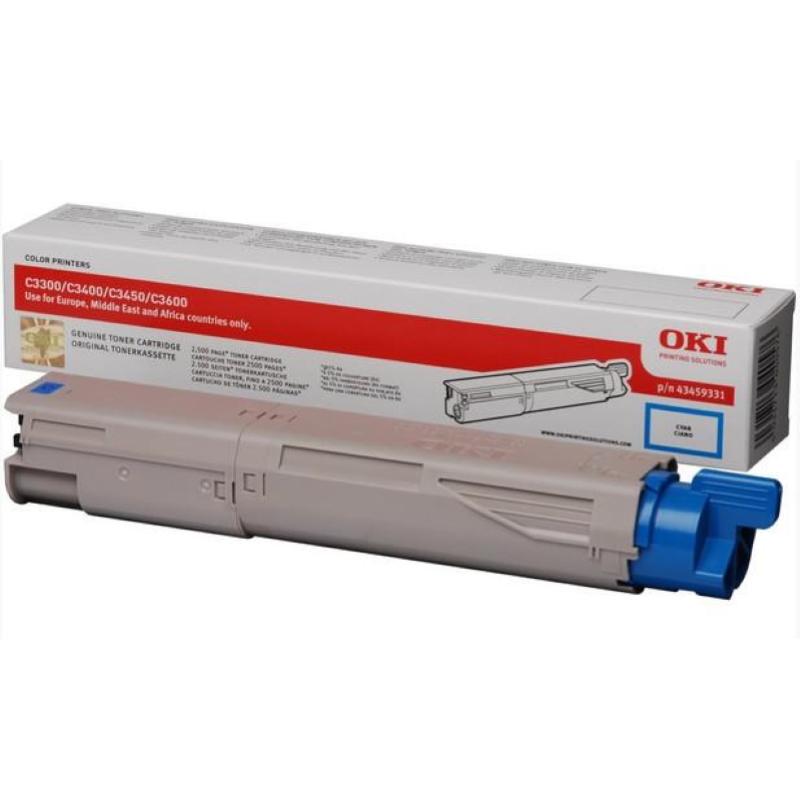 Oki 43459331 toner ciano 2.500 pagine