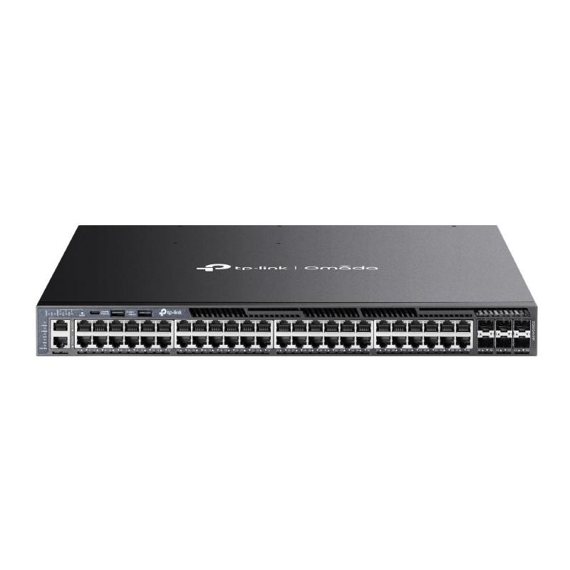 Omada 48-portgigabit stackable l3 managed poe+ switch with 6 10 Omada 48-portgigabit stackable l3 managed poe+ switch with 6 10