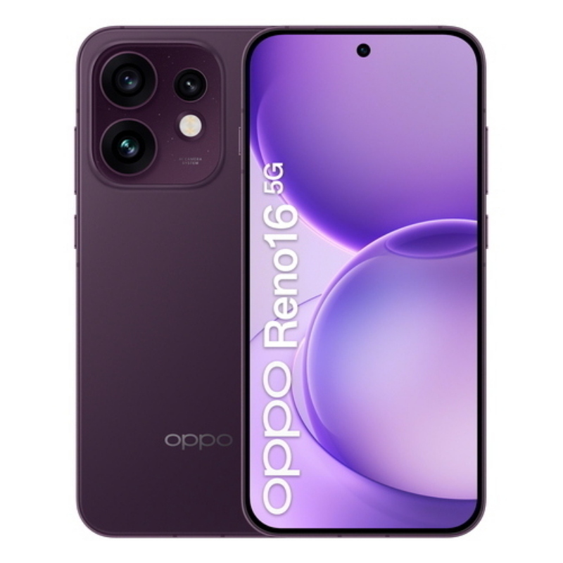 Oppo reno 16 5g dual sim 6.32 octa core 512gb ram 8gb vodafone italia purple black
