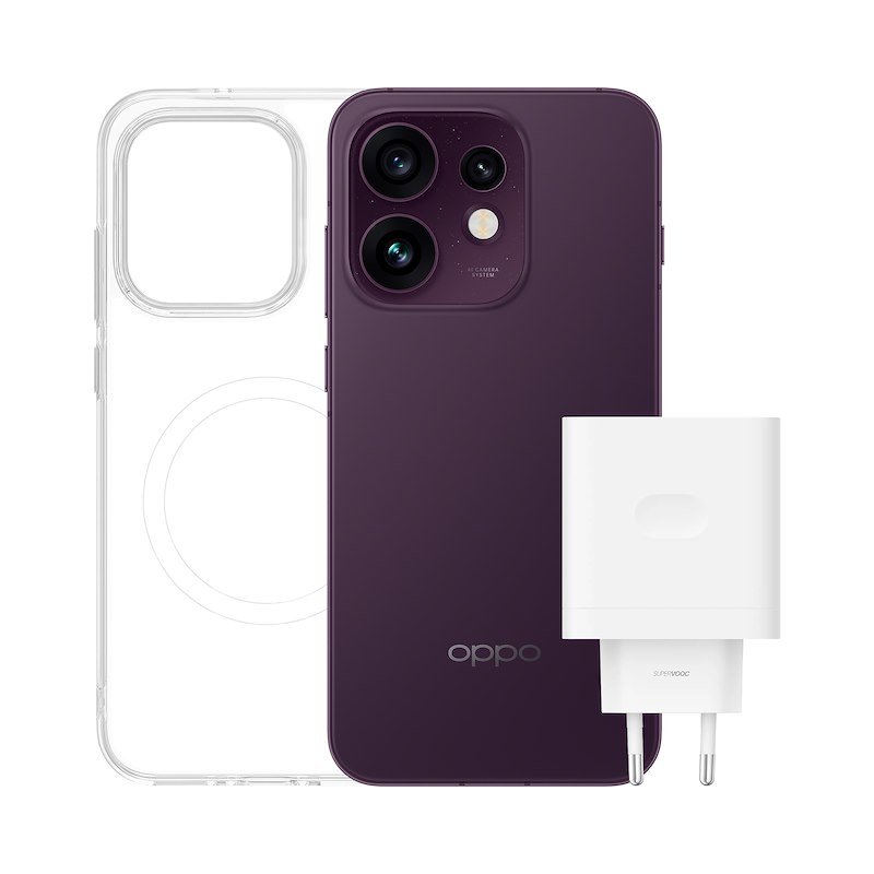 OPPO Reno16 5G, 512 GB, Black, Magnetic Case + SUPERVOOC 80W Power Adapter inclusi
